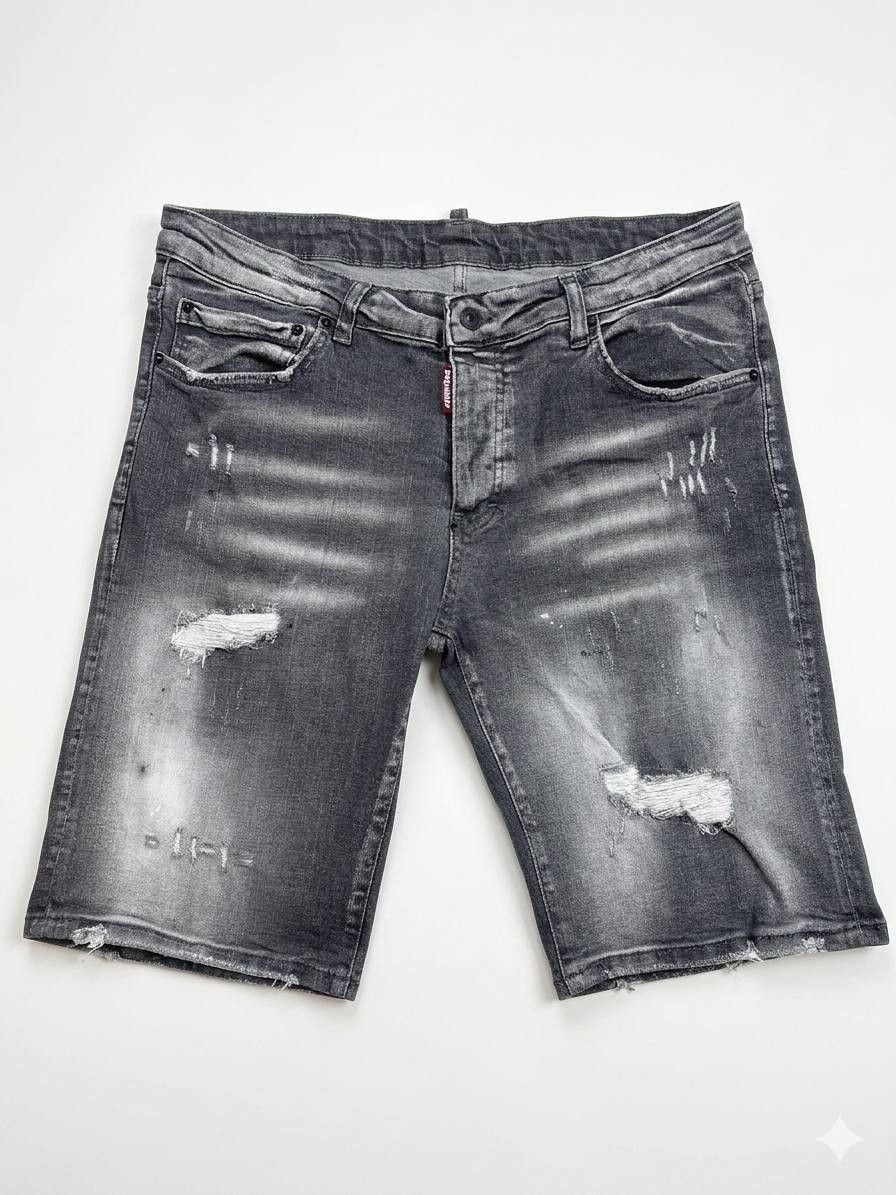 Dsquared2 DSQUARED2 Grey Denim Shorts - Size 52 (Good Condition) Size US 36 / EU 52 - 1 Thumbnail