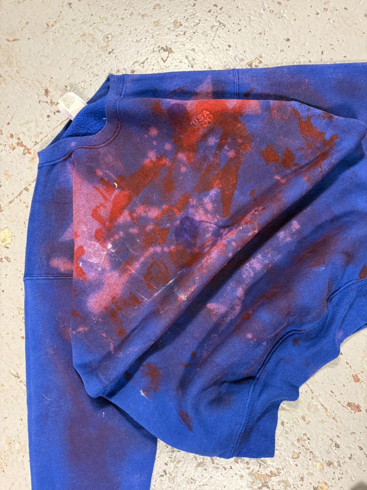 USA Olympics Vintage Usa Olympics Paint Splash Distressed Crewneck Size US M / EU 48-50 / 2 - 3 Thumbnail