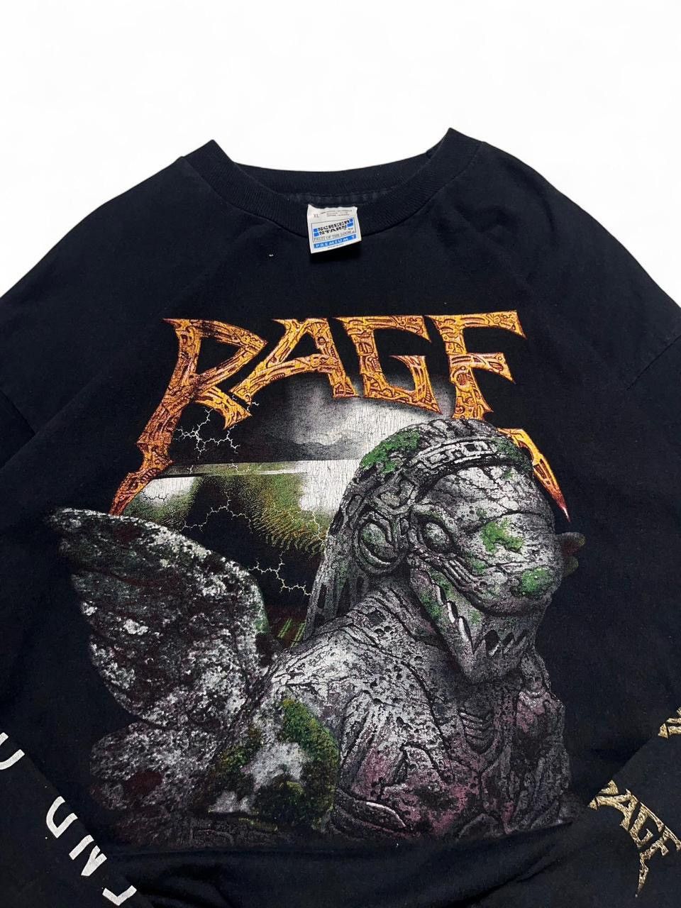 Band Tees 1990s screen stars rage end of all days long sleeve Size US XL / EU 56 / 4 - 5 Thumbnail