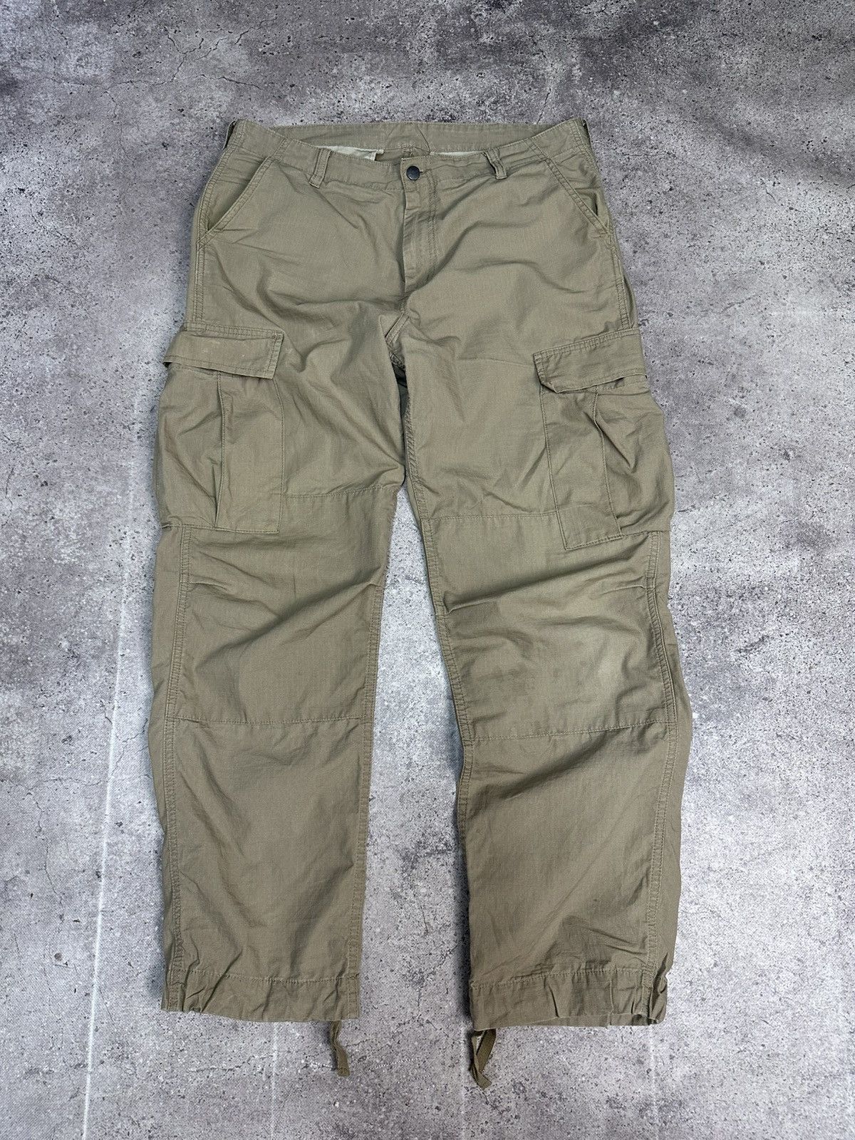 Carhartt × Vintage Vintage Carhartt Cargo Pants Beige Y2K Ripstop Archival Size US 34 / EU 50 - 3 Thumbnail