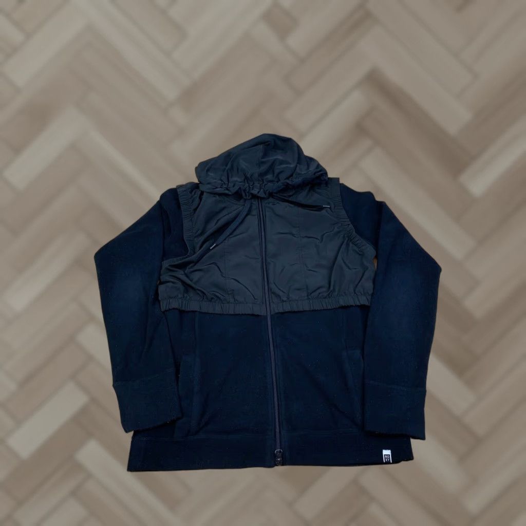 Vintage Roxy Jacket Womens M Black Casual Full Zip Hooded 10405 Size M / US 6-8 / IT 42-44 - 1 Thumbnail