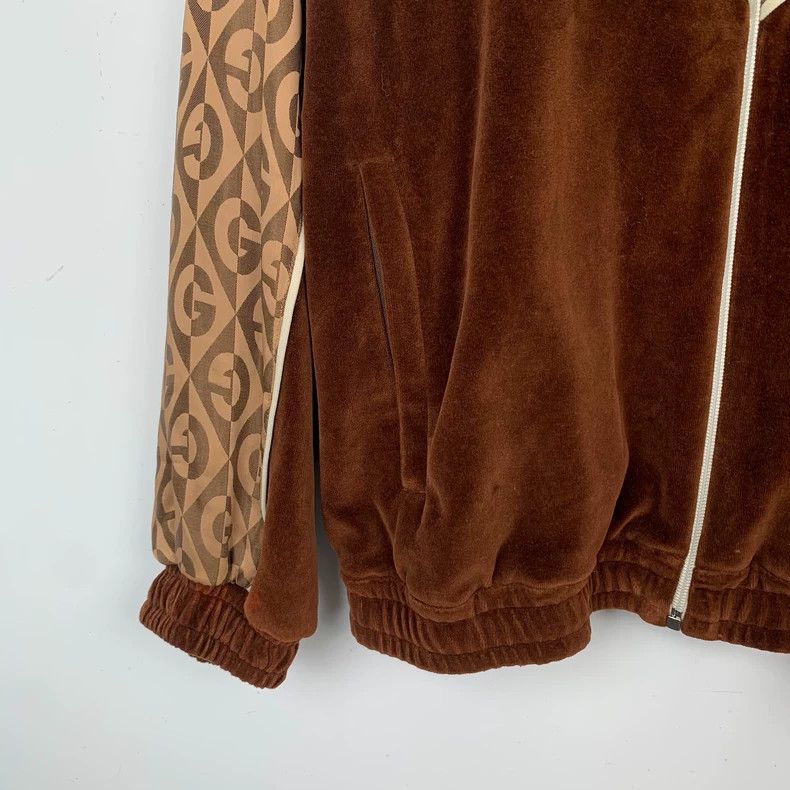 Gucci Gucci Brown logo letter print stitching cotton jacket 2501- Size US XS / EU 42 / 0 - 4 Thumbnail