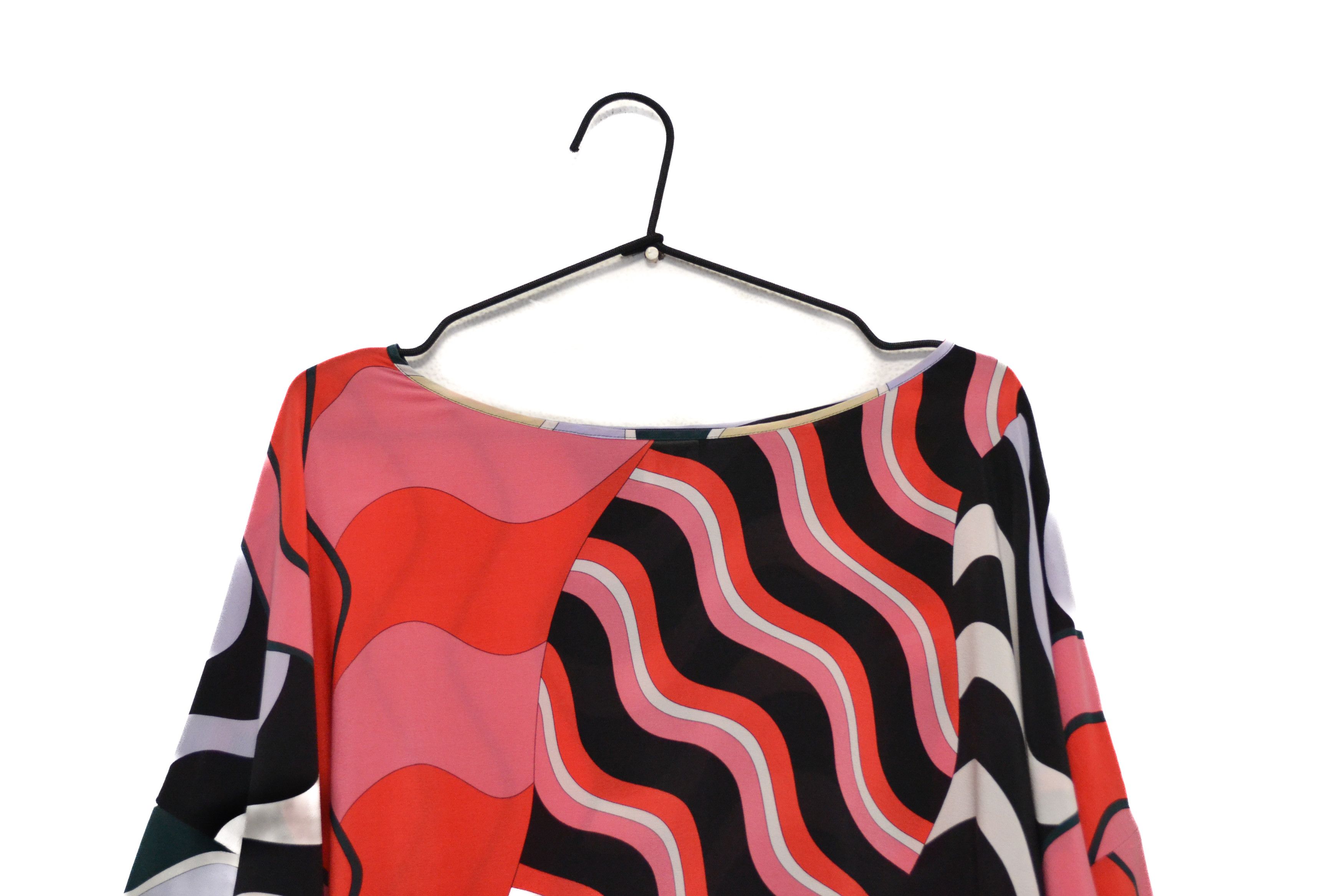 Missoni Missoni "M" 100% Silk Abstract Pattern Blouse Size L / US 10 / IT 46 - 2 Thumbnail