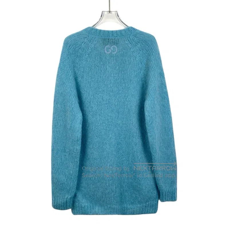 Gucci Gucci Blue horsehair knitted cardigan coat Size XS / US 0-2 / IT 36-38 - 2 Thumbnail
