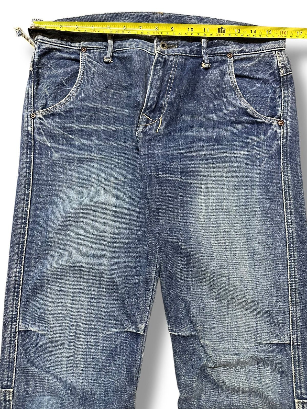 Japanese Brand Vintage Flare Jeans Style With Faded Wash Size US 32 / EU 48 - 13 Thumbnail