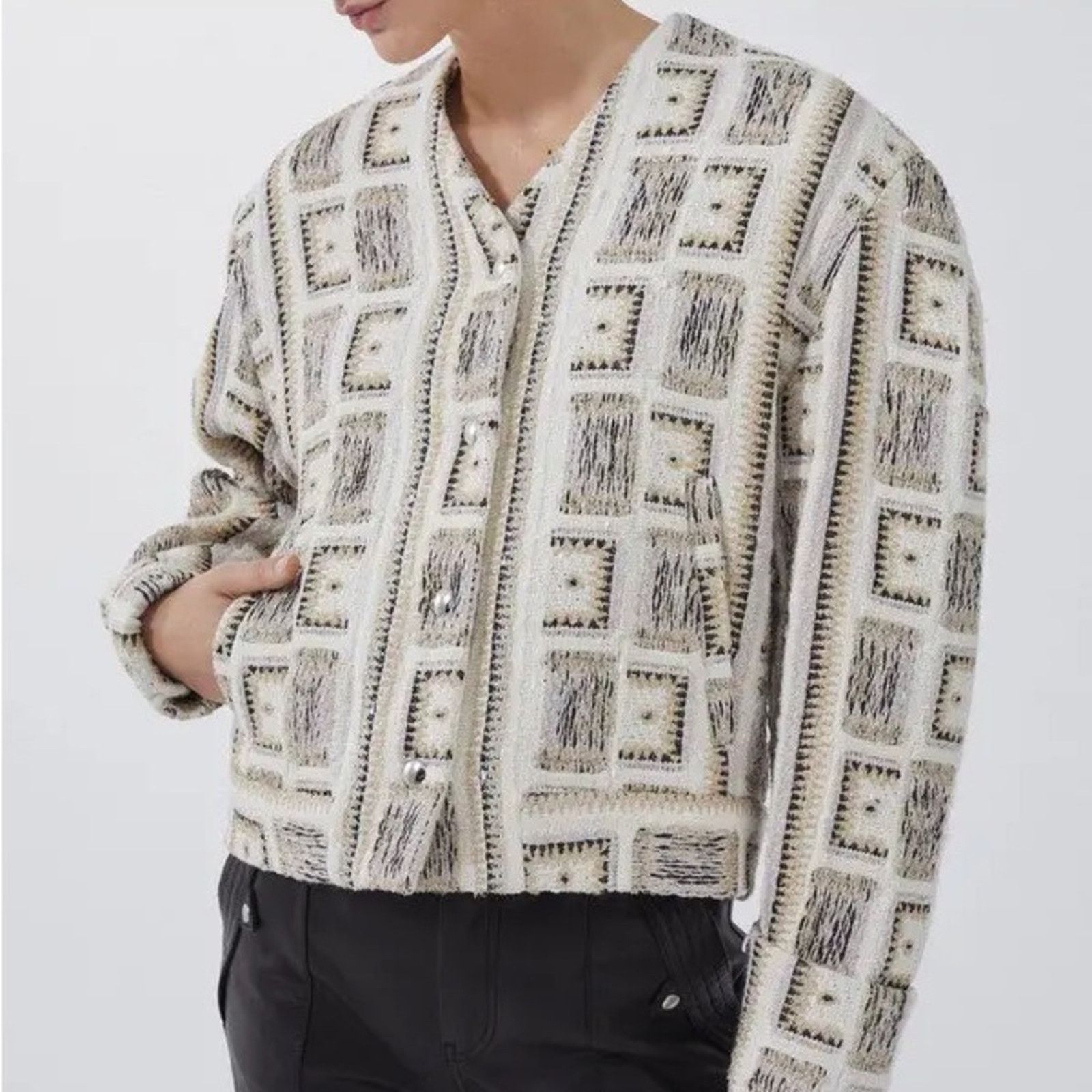 Iro NWT!!! IRO Paris Lullia Embroide jacket 34FR or 4US 1395$ Size S / US 4 / IT 40 - 2 Thumbnail