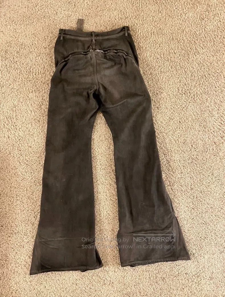 Rick Owens RICK OWENS Heather Grey Zipper Denim Pants Size 30" / US 8 / IT 44 - 2 Thumbnail