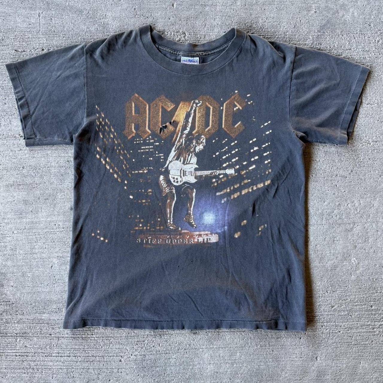 Band Tees × Vintage 90s AC/DC Stiff upper lip band tee Size US M / EU 48-50 / 2 - 1 Thumbnail