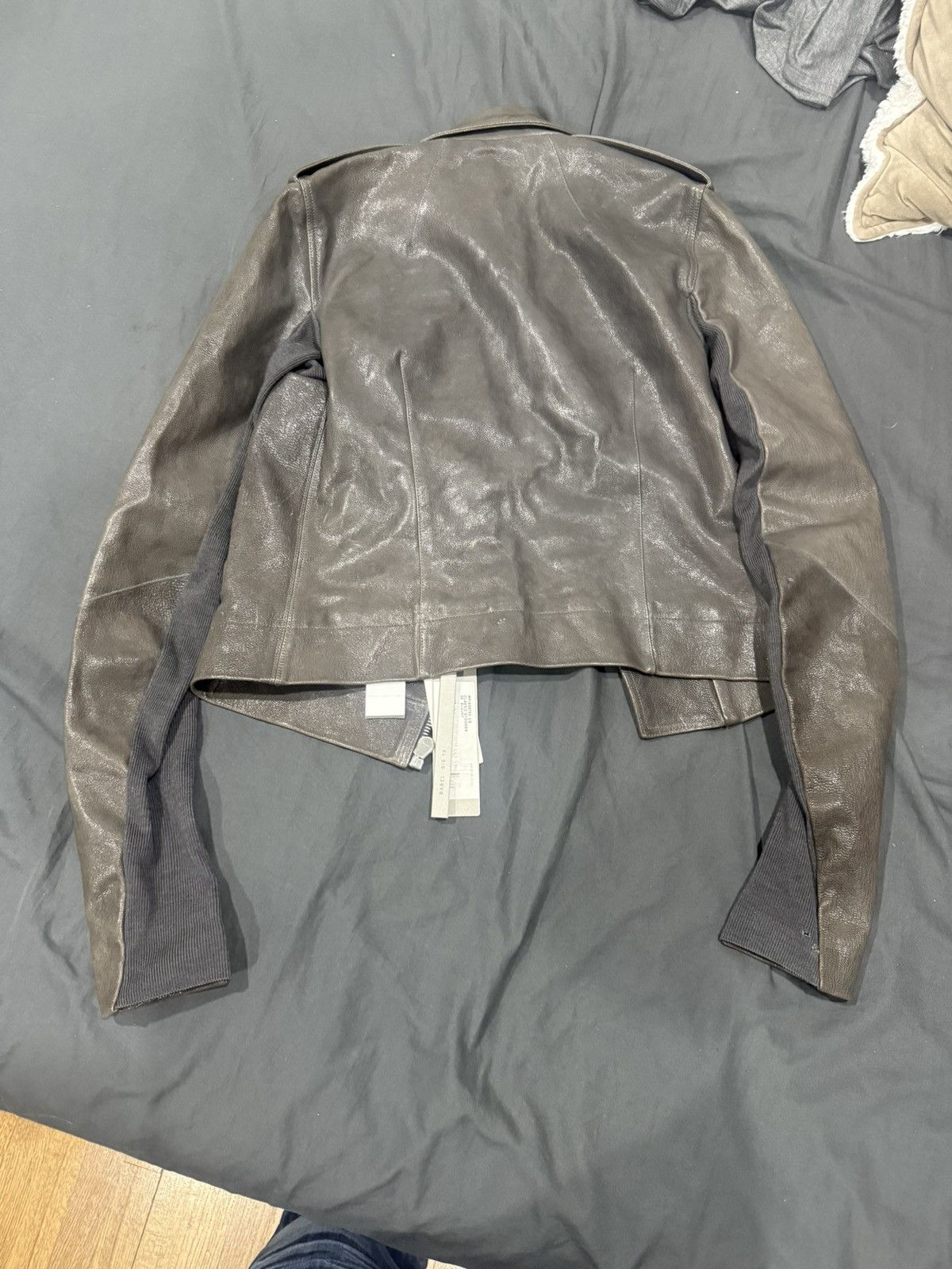 Rick Owens Rick Owens SS19 Babel Stooges leather jacket Size US XS / EU 42 / 0 - 2 Thumbnail