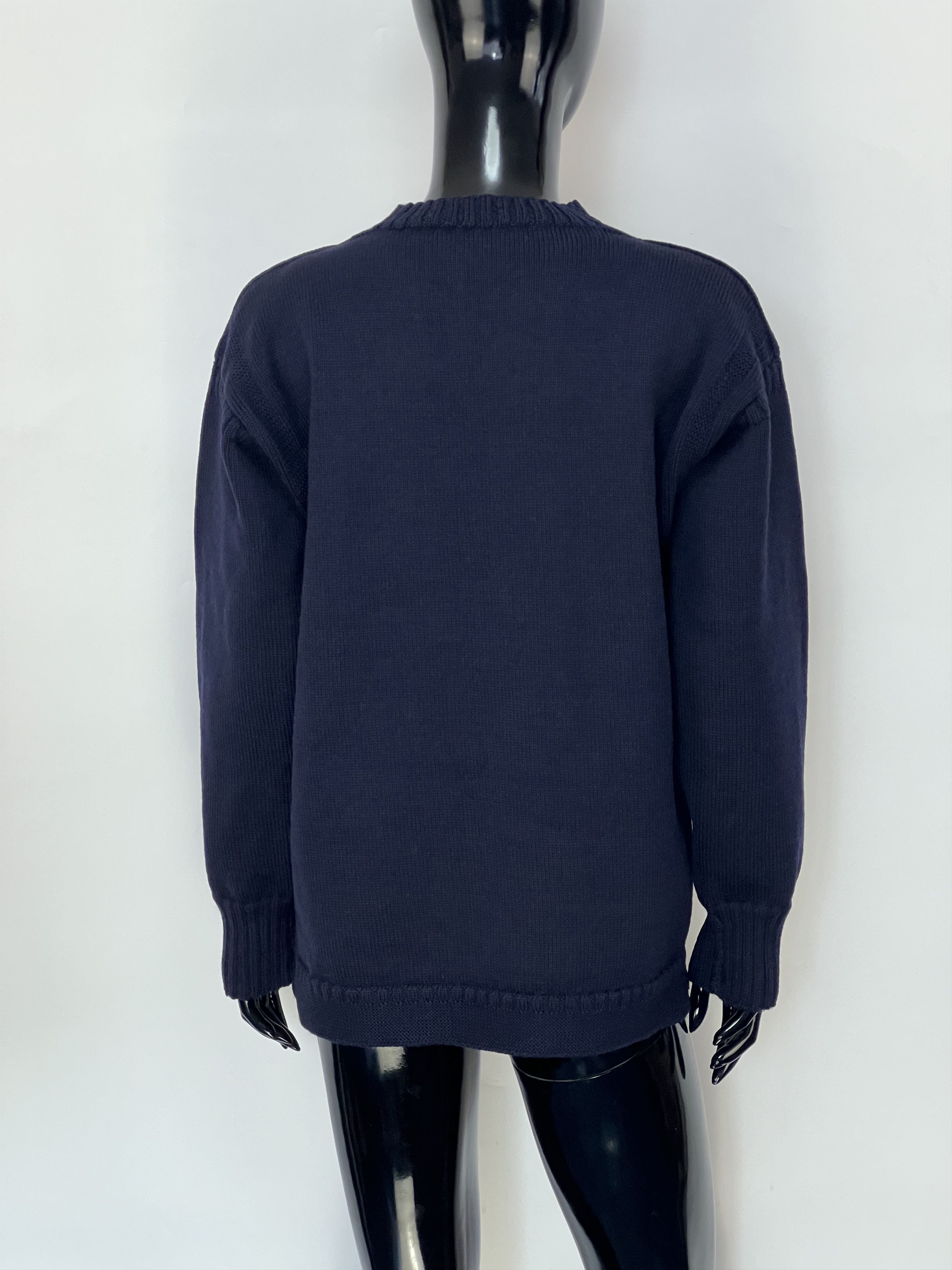Le Tricoteur Guernsey Le Tricoteur Traditional Guernsey Wool Sweater Size S/M Size M / US 6-8 / IT 42-44 - 3 Thumbnail