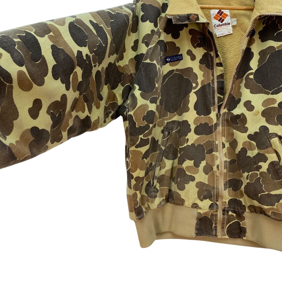 Columbia 🔥 vintage Columbia duck camo hunting soft brown fleece l Size US M / EU 48-50 / 2 - 6 Thumbnail