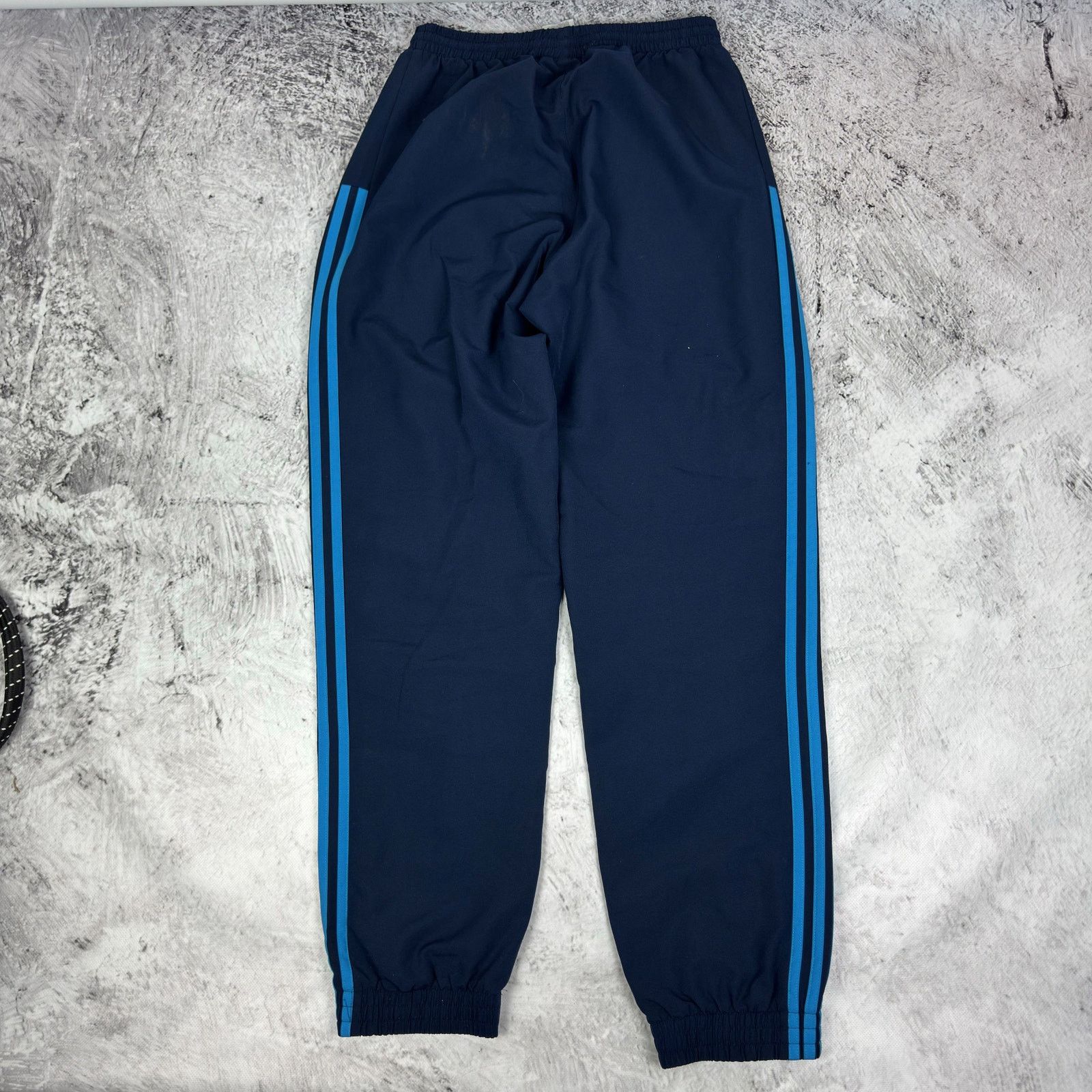 Adidas Adidas Navy Blue Logo Straight Leg Track Pant Small Size US 30 / EU 46 - 8 Thumbnail