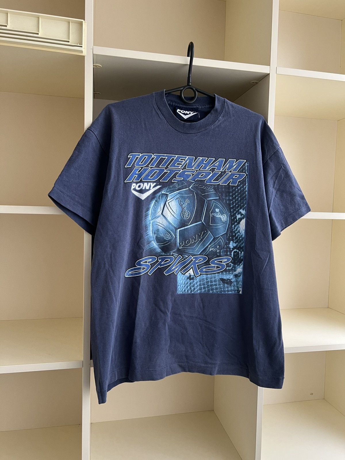 PONY Vintage 90s Pony Tottenham Hotspur T-Shirt Size US L / EU 52-54 / 3 - 4 Thumbnail