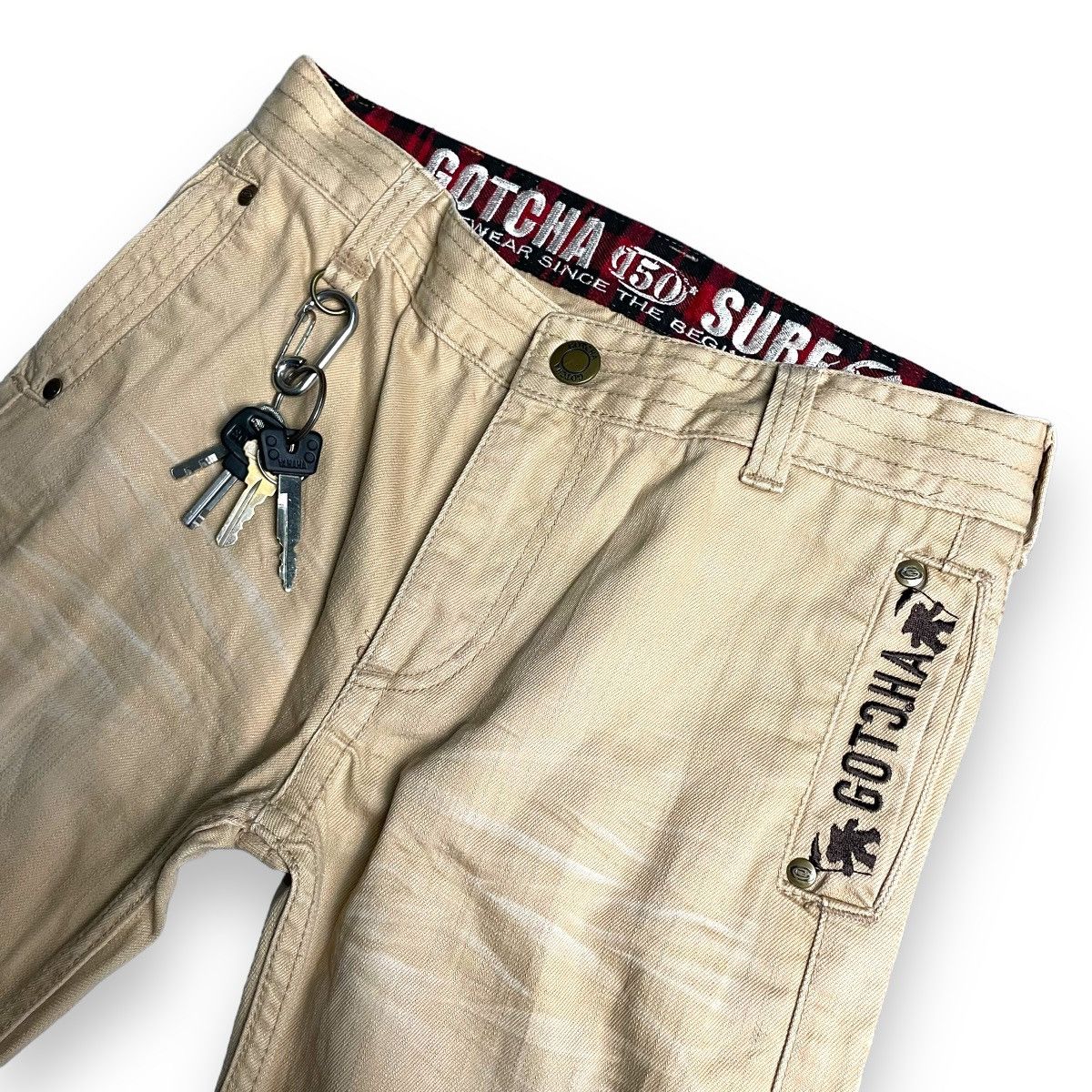 Gotcha Y2K GOTCHA SURFWEAR EMBROIDERED WORDING HEAVYWEIGHT PANTS Size US 28 / EU 44 - 5 Thumbnail