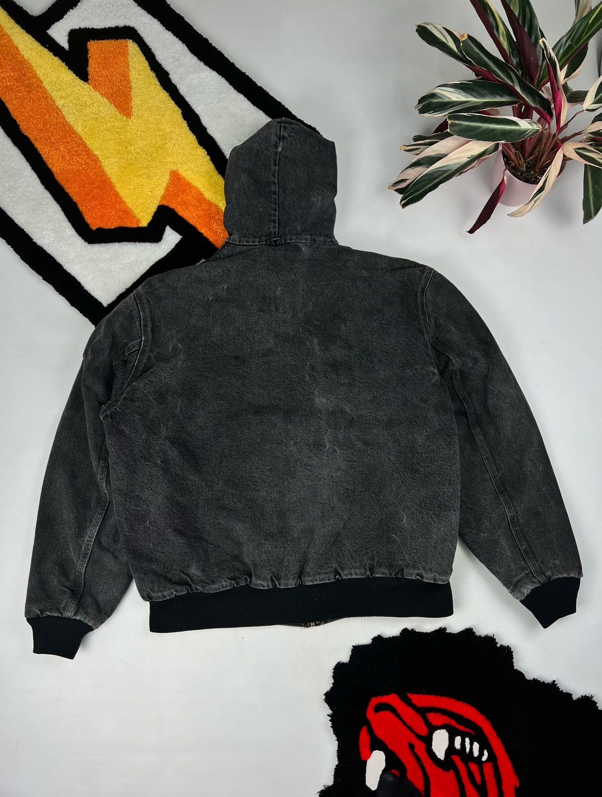Champion Gravel Carhartt Active Jacket Grey Carhartt Jacket Hooded Size US XL / EU 56 / 4 - 3 Thumbnail
