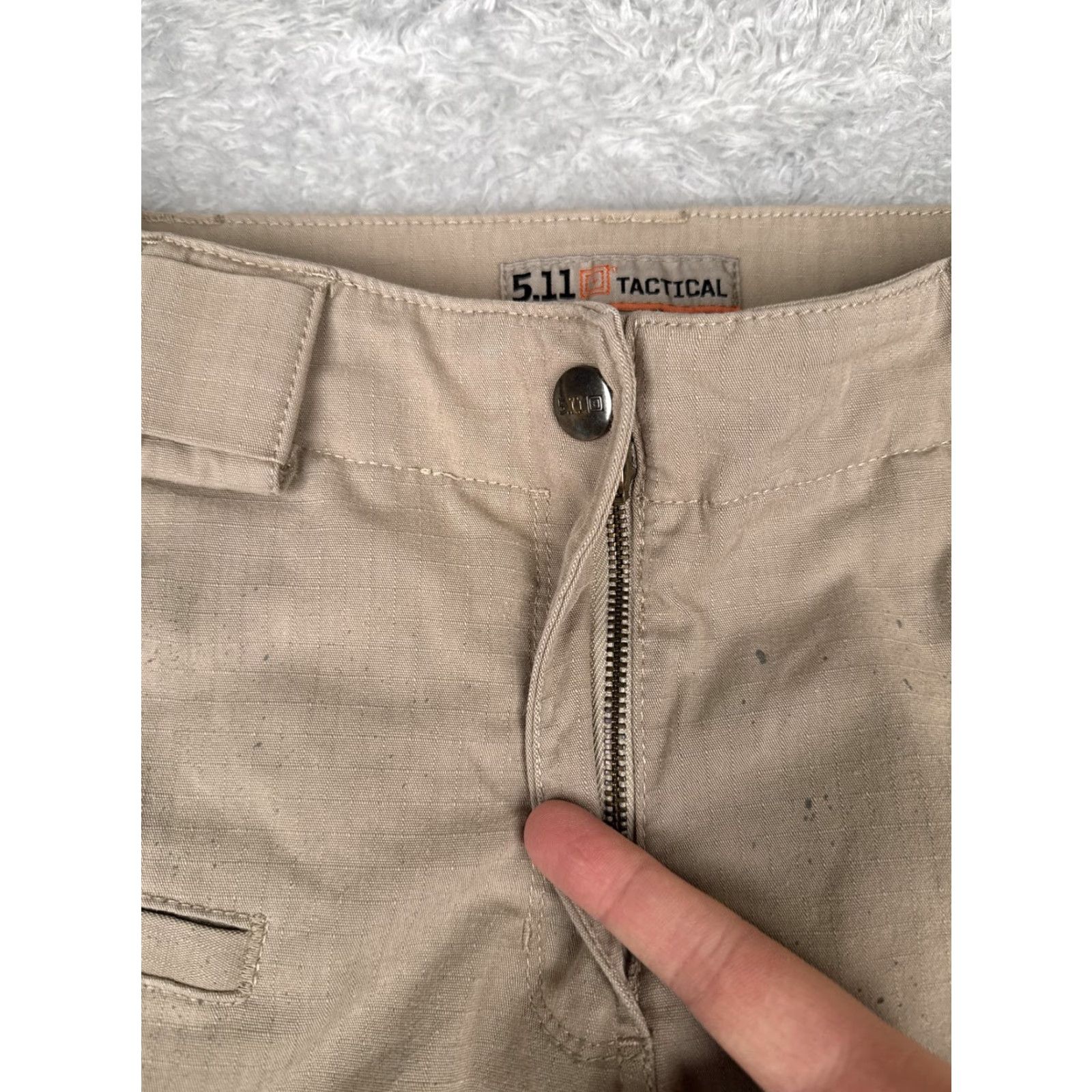 Vintage 5.11 Tactical Pants Women 14 Khaki Cargo Ripstop Work Utility Outdoor Hike 34x31 Pants Womens Mens Girls Size 36" / US 14 / IT 50 - 5 Thumbnail