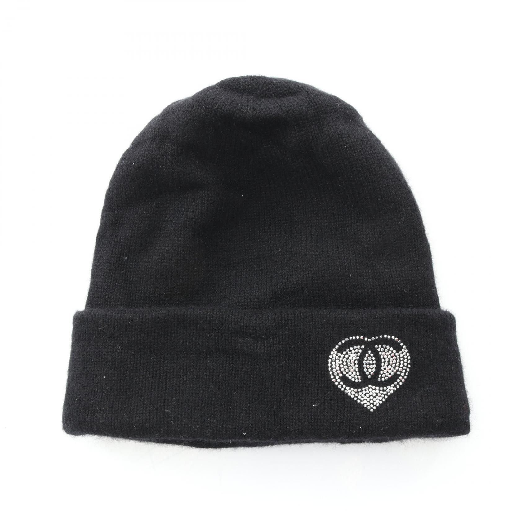 Chanel Chanel Chanel Camellia Logo Cashmere Knit Cap Textile Hats DUTY FREE for USA Size ONE SIZE - 1 Thumbnail