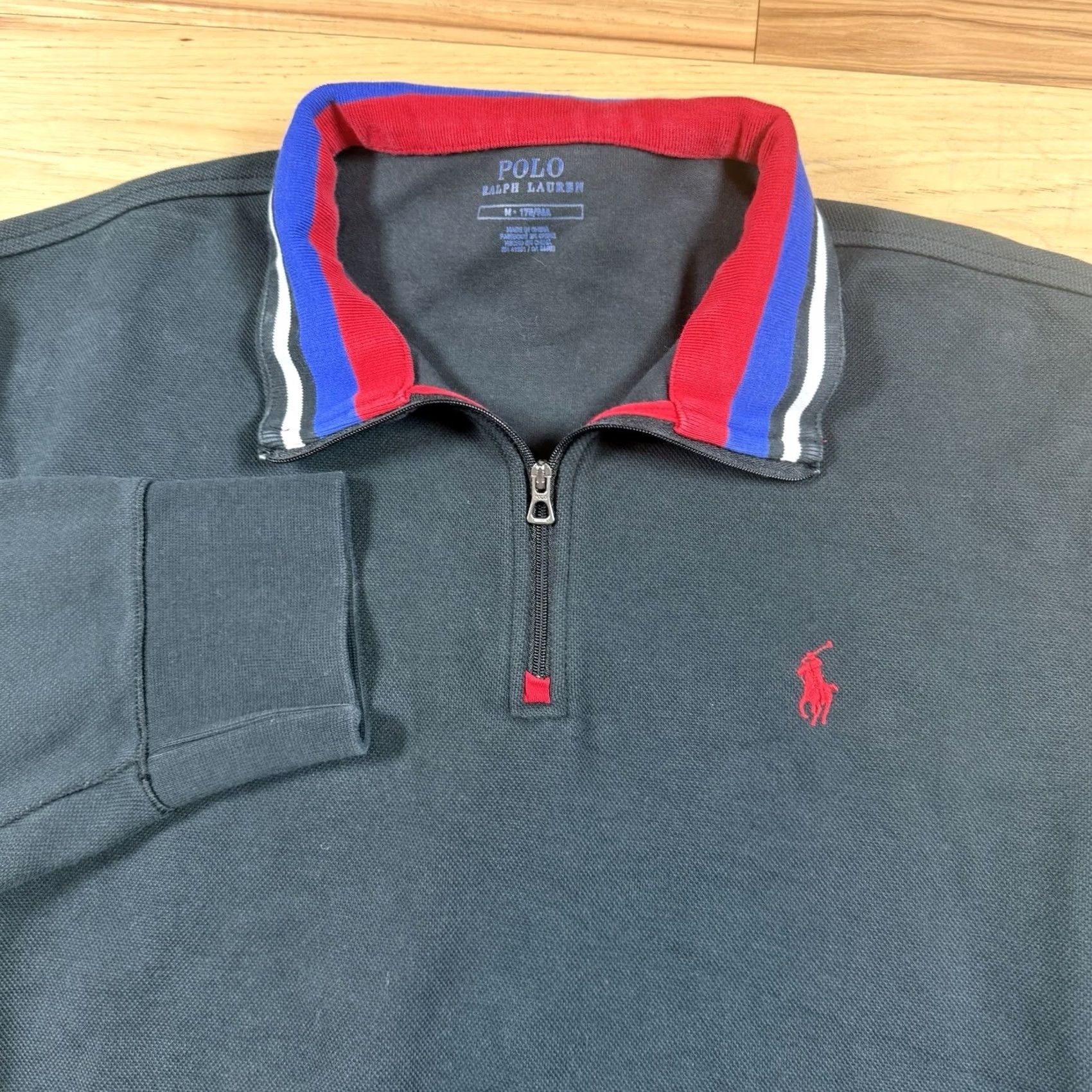 Ralph Lauren Ralph Lauren Polo Quarter Zip Sweater Mens M Black 90s Casual Pullover Golf Size US M / EU 48-50 / 2 - 3 Thumbnail