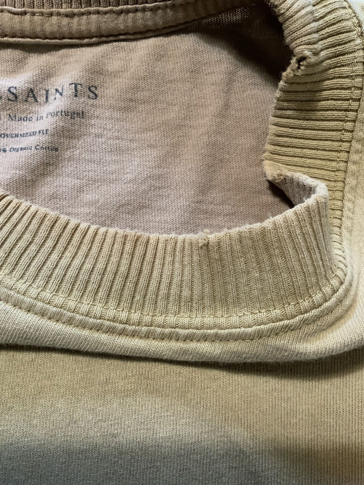 Allsaints Allsaints Kyan Vintage Organic Cotton Ribbed Collar T-Shirt Size US S / EU 44-46 / 1 - 9 Thumbnail