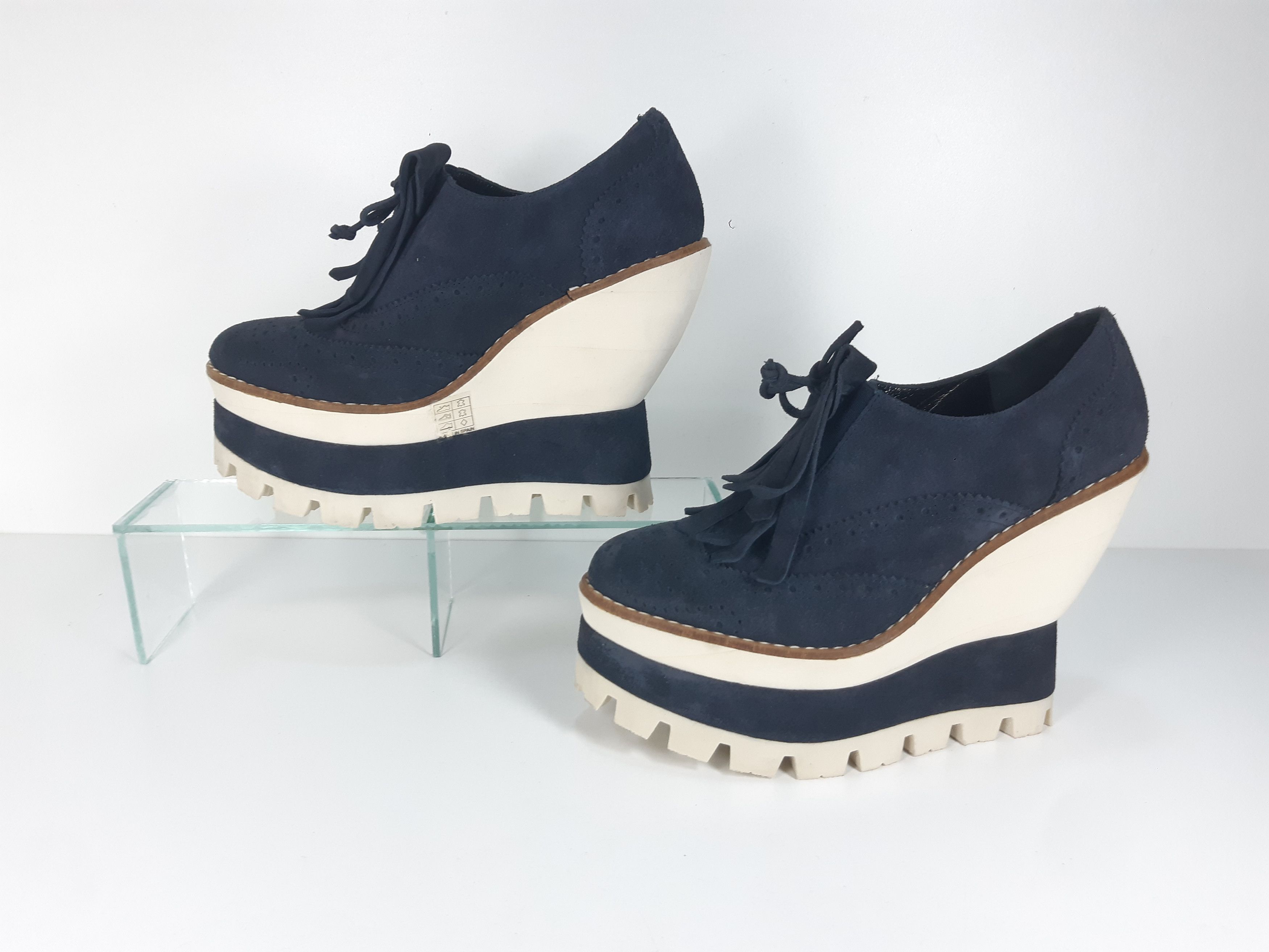 Paloma Bercelo PALOMA BARCELO Platform Fringe Loafers size eu38 NEW Size US 8 / IT 38 - 2 Thumbnail