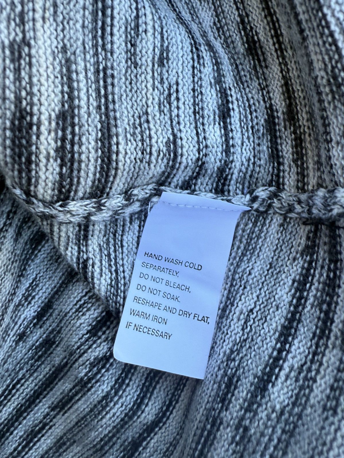 Other Eight Eight Eight Gray White Black Cotton Cowl Neck Sweater Size XL / US 12-14 / IT 48-50 - 9 Thumbnail