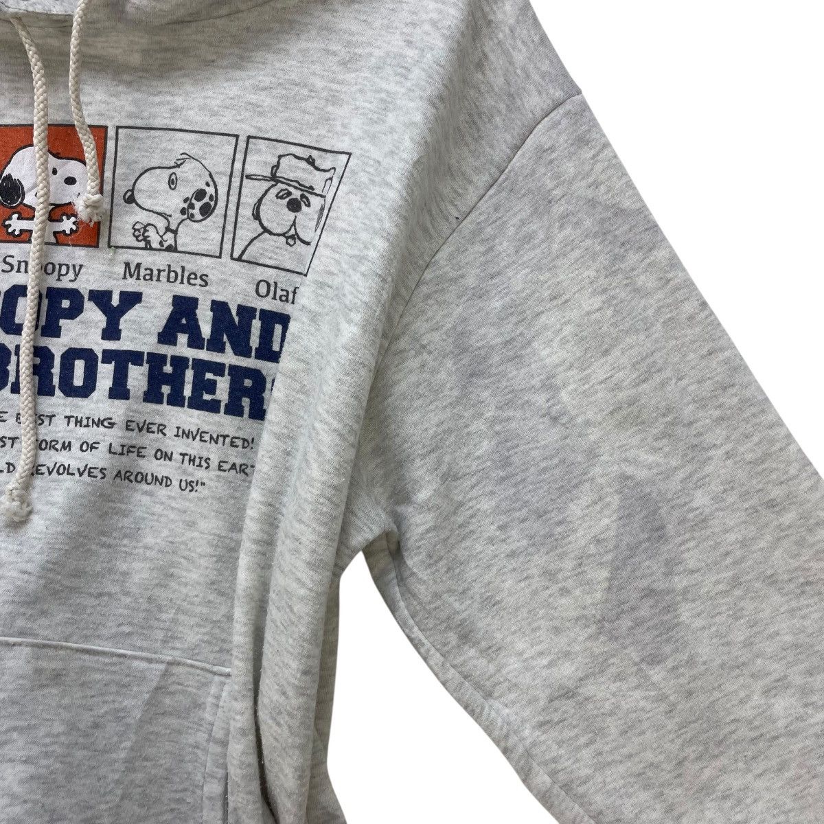 Peanuts 💥Vintage Peanuts Snoopy And His Brother Hooded Pull Over Size US M / EU 48-50 / 2 - 3 Thumbnail