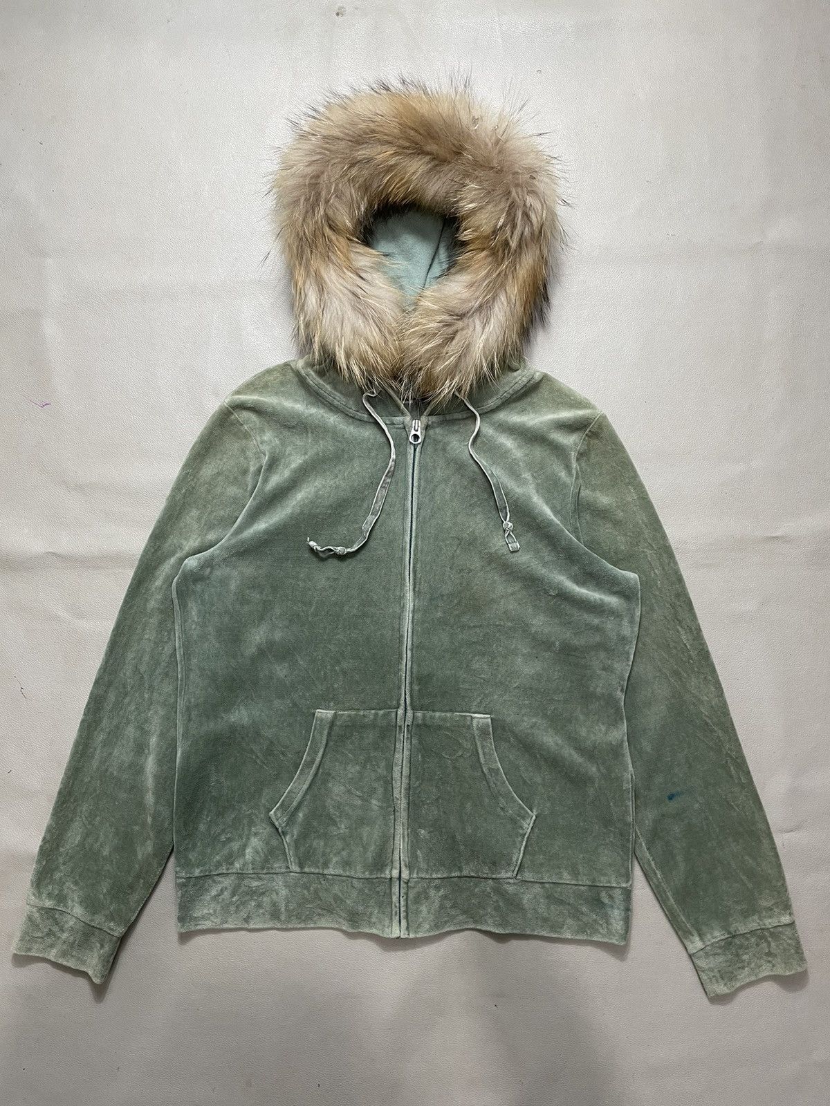 If Six Was Nine × Japanese Brand × Le Grande Bleu (L.G.B.) Japanese velvet Fur Hoodie Jacket Size L / US 10 / IT 46 - 1 Thumbnail