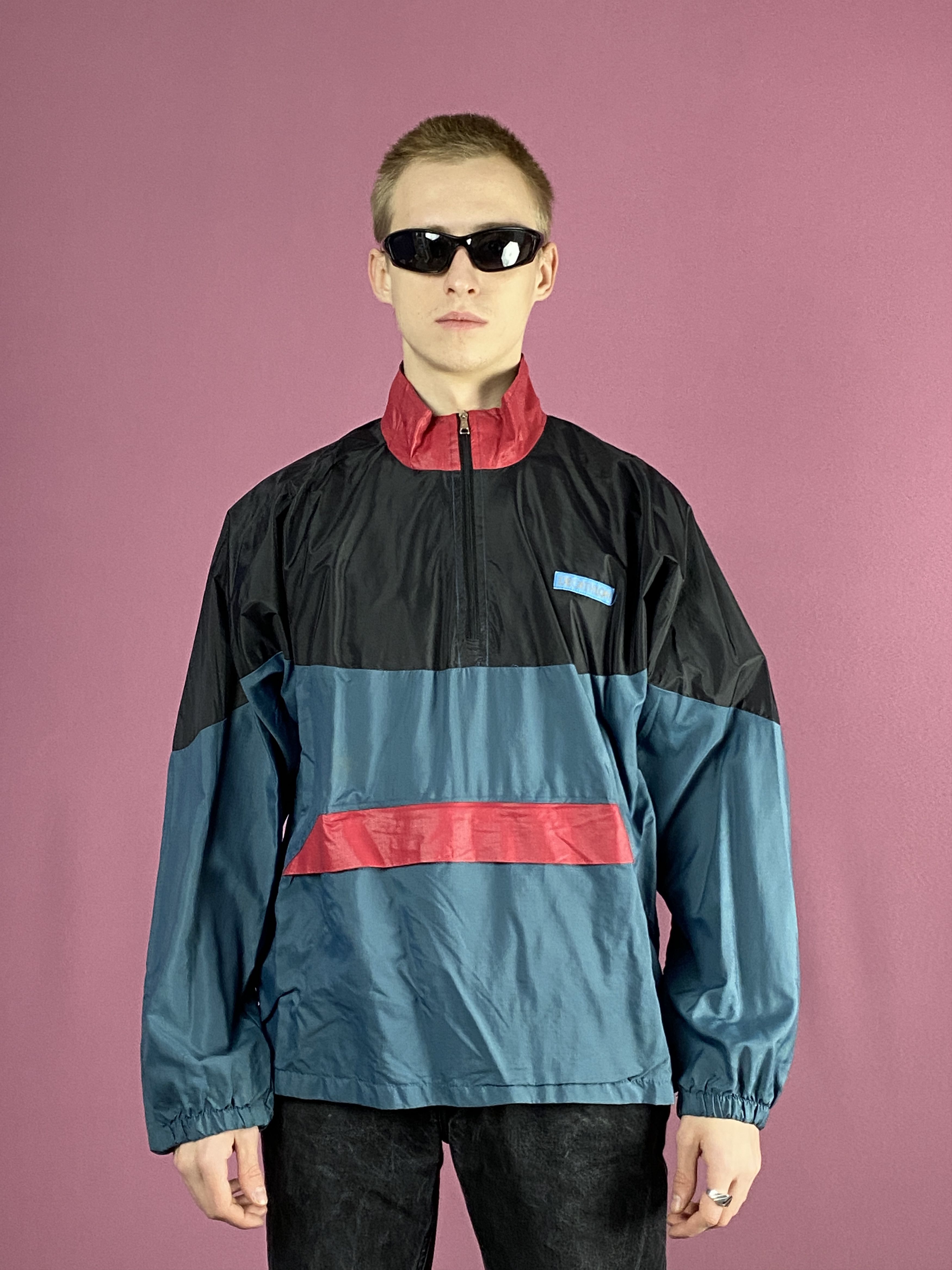 Vintage 90s Vintage Men's Quarter Zip Windbreaker Jacket - M Size US M / EU 48-50 / 2 - 1 Thumbnail