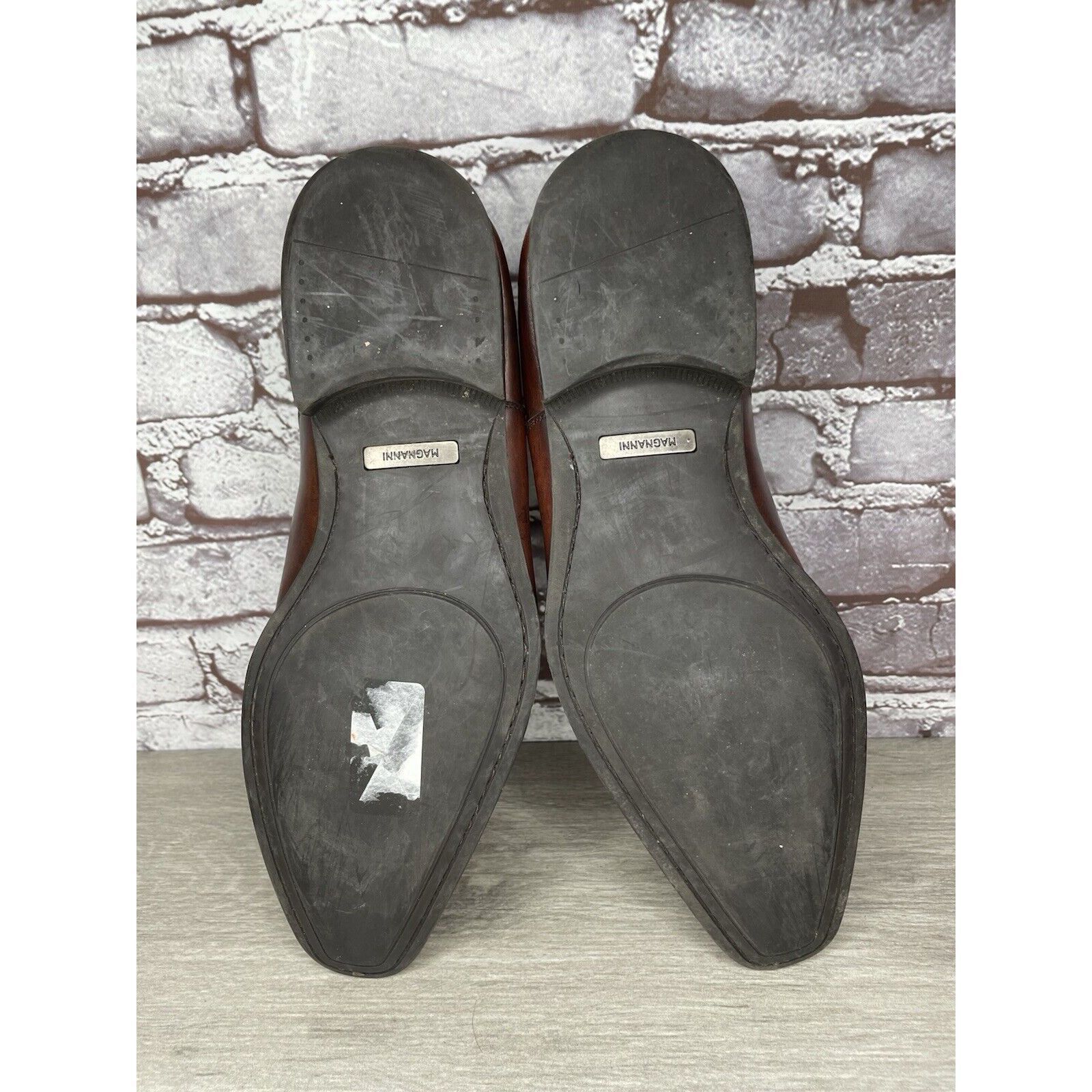 Magnanni Neiman Marcus Brown Leather Cap Toe Oxfords Shoes M