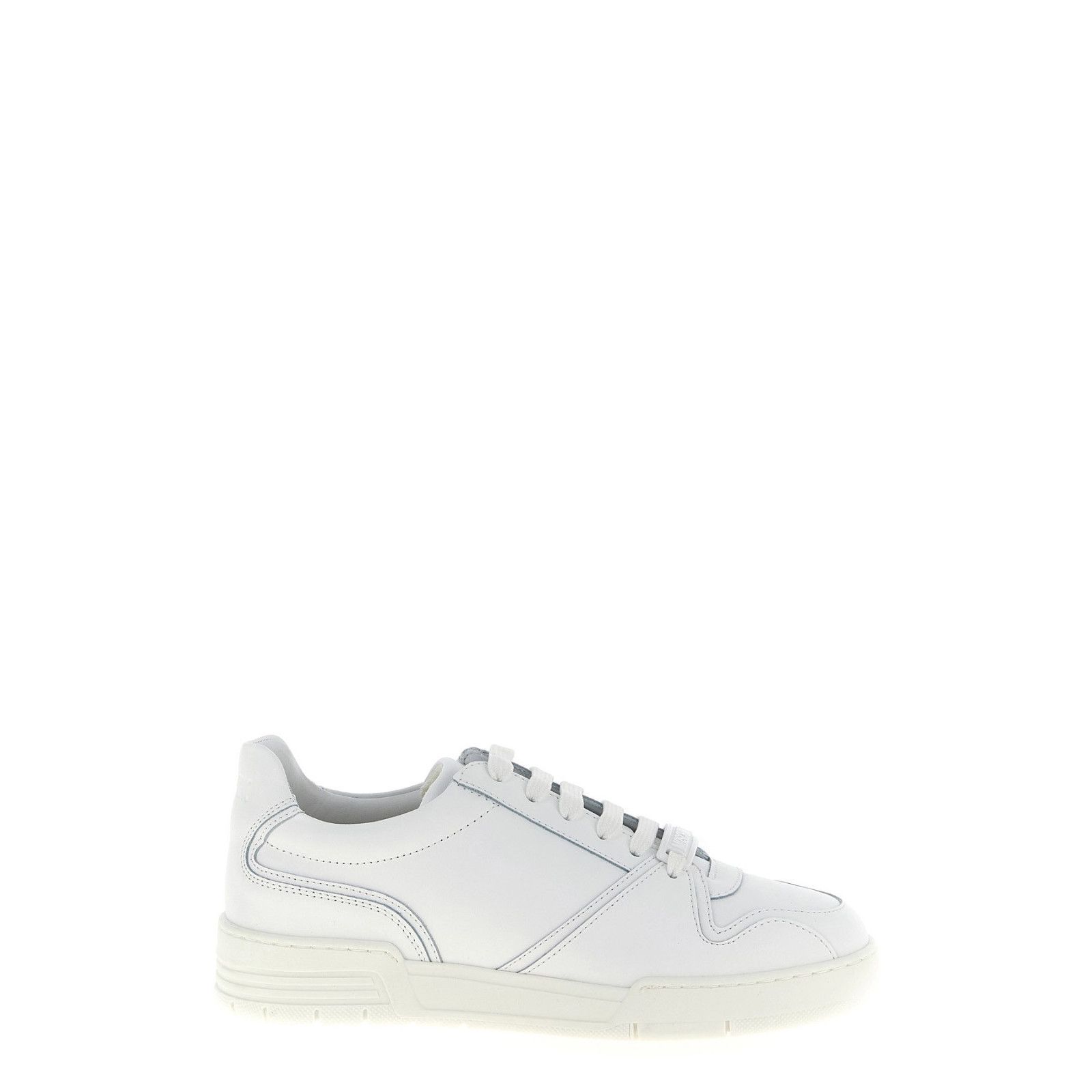 MOSCHINO Kevin White Leather Low Top Sneakers New & Authenti