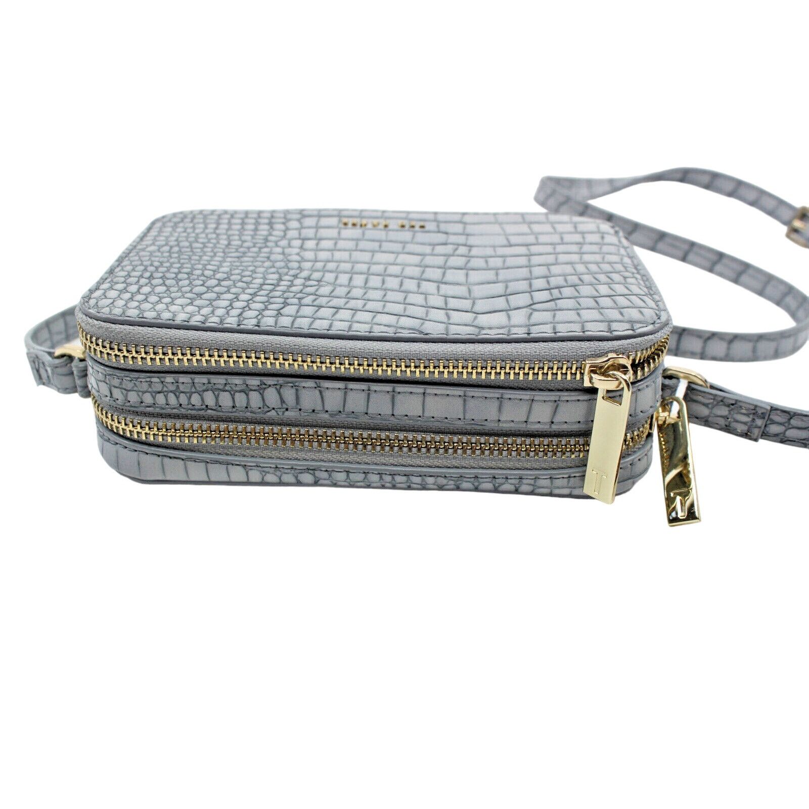 Ted Baker NWoT TED BAKER Stina Blue Croc Effect Camera Crossbody Bag Size ONE SIZE - 5 Thumbnail
