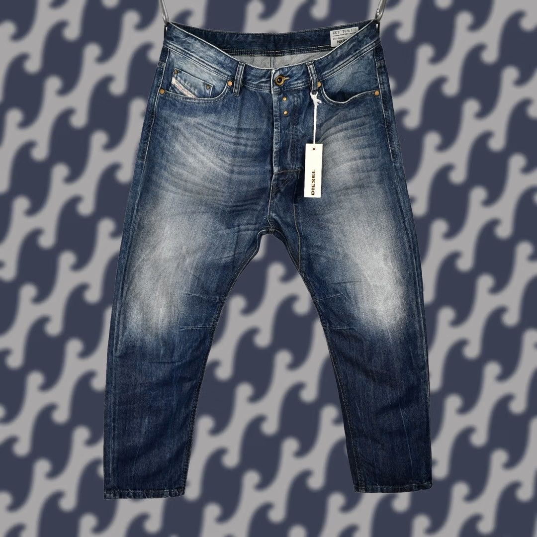 Diesel Diesel Narrot 0814A Regular Carrot Jeans Blue Men's W31 L32 Jeans Regular Mens Jeans Size US 31 - 1 Thumbnail