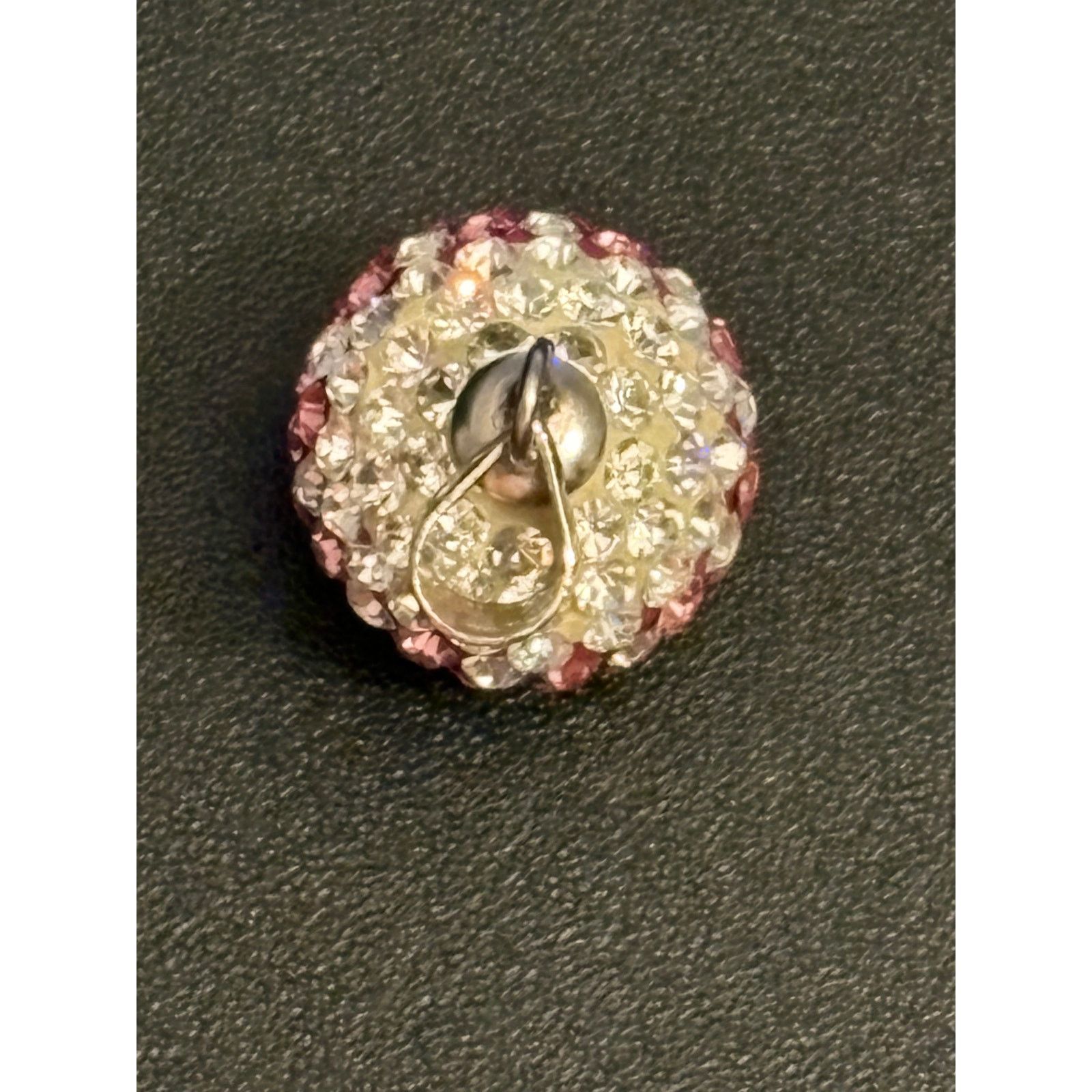 Other Vintage Sterling Silver 925 Pink Ombre Crystal Pavé Pendant Size ONE SIZE - 3 Thumbnail