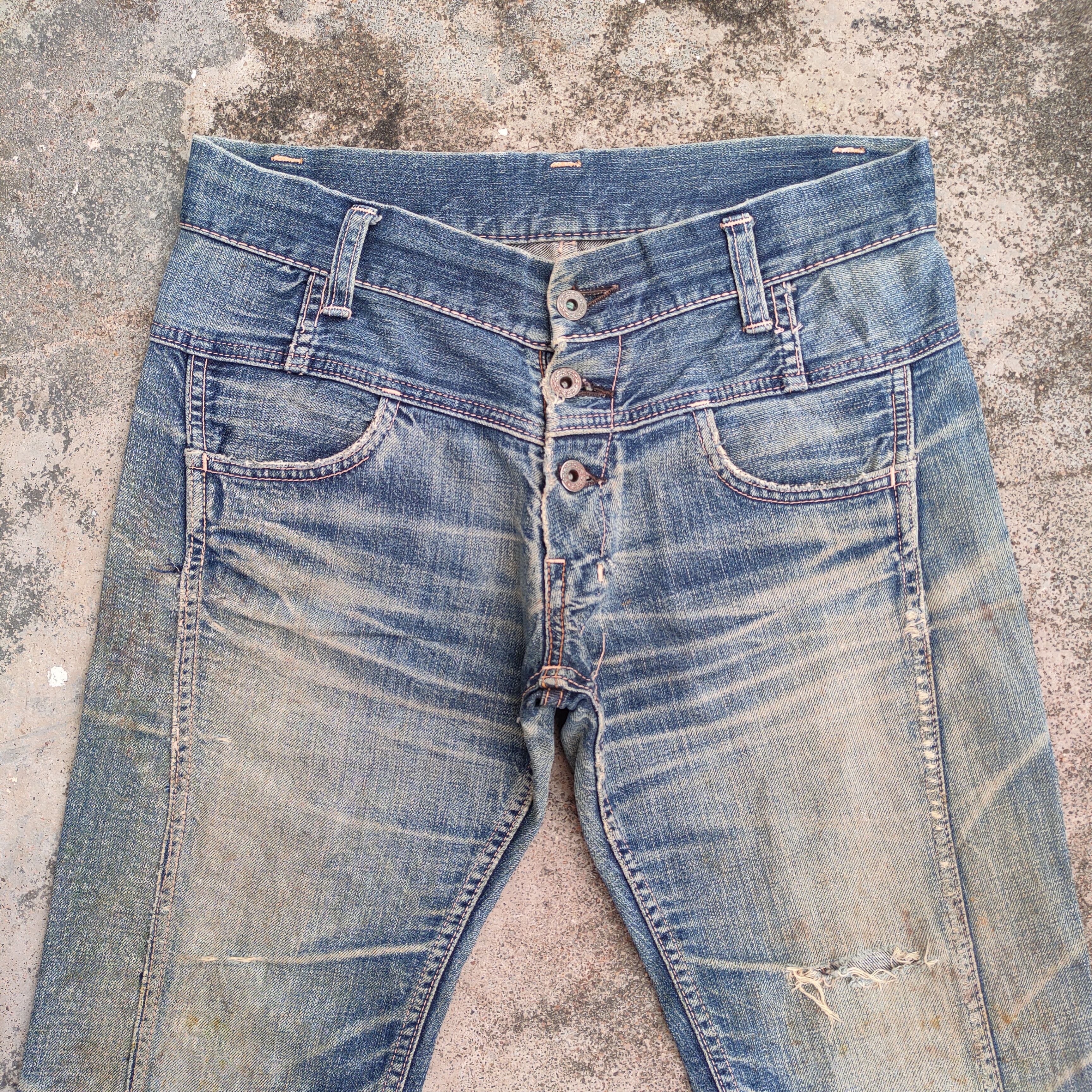 Vintage vintage rare John Bull faded Jean denim pants Size US 32 / EU 48 - 3 Thumbnail
