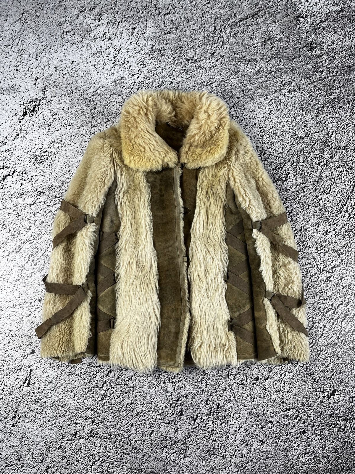 Japanese Brand Vintage Y2K leather fur shearling sheepskins coat jacket 00s Size M / US 6-8 / IT 42-44 - 2 Thumbnail