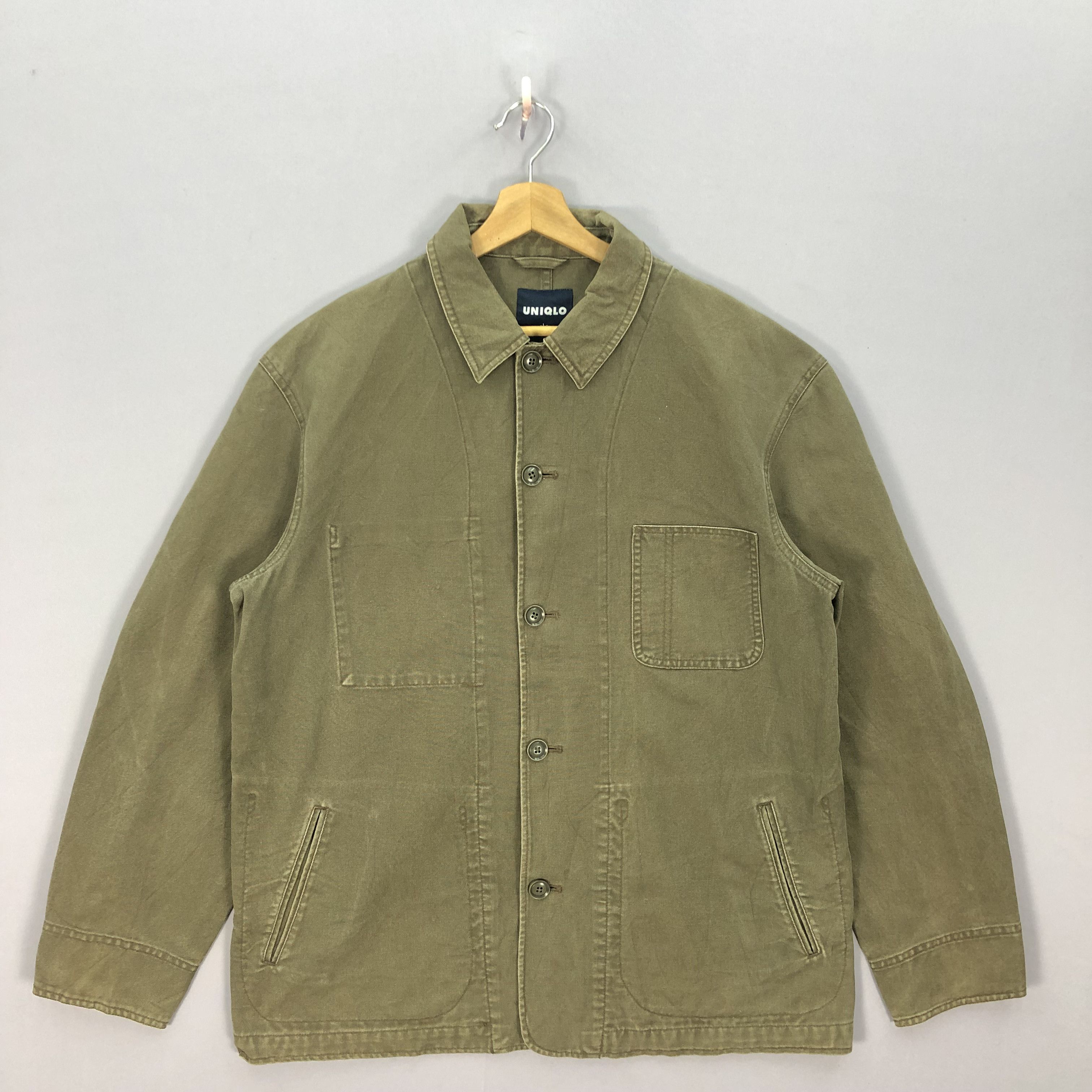 Japanese Brand Vintage Uniqlo Chore Varsity Jacket Wool Jackets Size US L / EU 52-54 / 3 - 2 Thumbnail