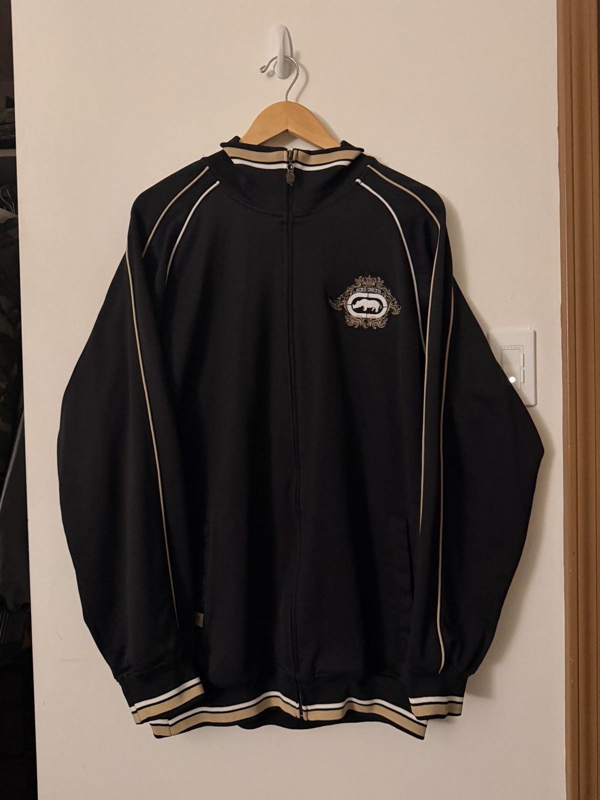 Ecko Unltd. Vintage Black Ecko Untld Track Zipup Grail, Root of All Evil Size US XL / EU 56 / 4 - 2 Thumbnail