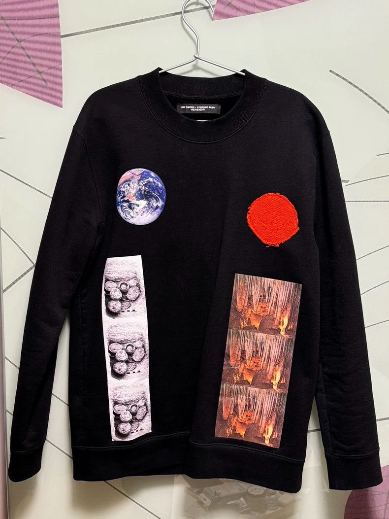 Raf Simons Raf simons White sticker sweatshirt Size US L / EU 52-54 / 3 - 1 Thumbnail