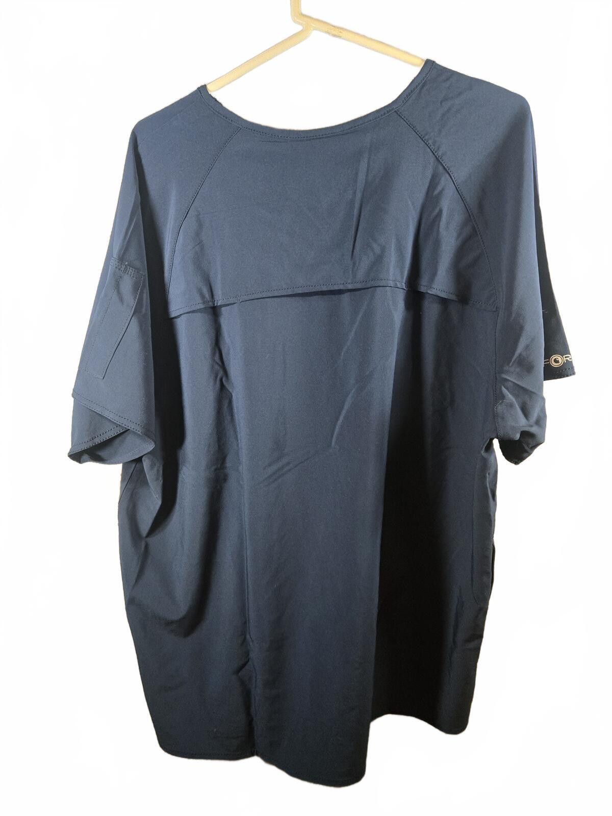 Carhartt NWT Men's 2XL Carhartt Force Cross-Flex Scrub Top Blue Nurse Size US XL / EU 56 / 4 - 2 Thumbnail