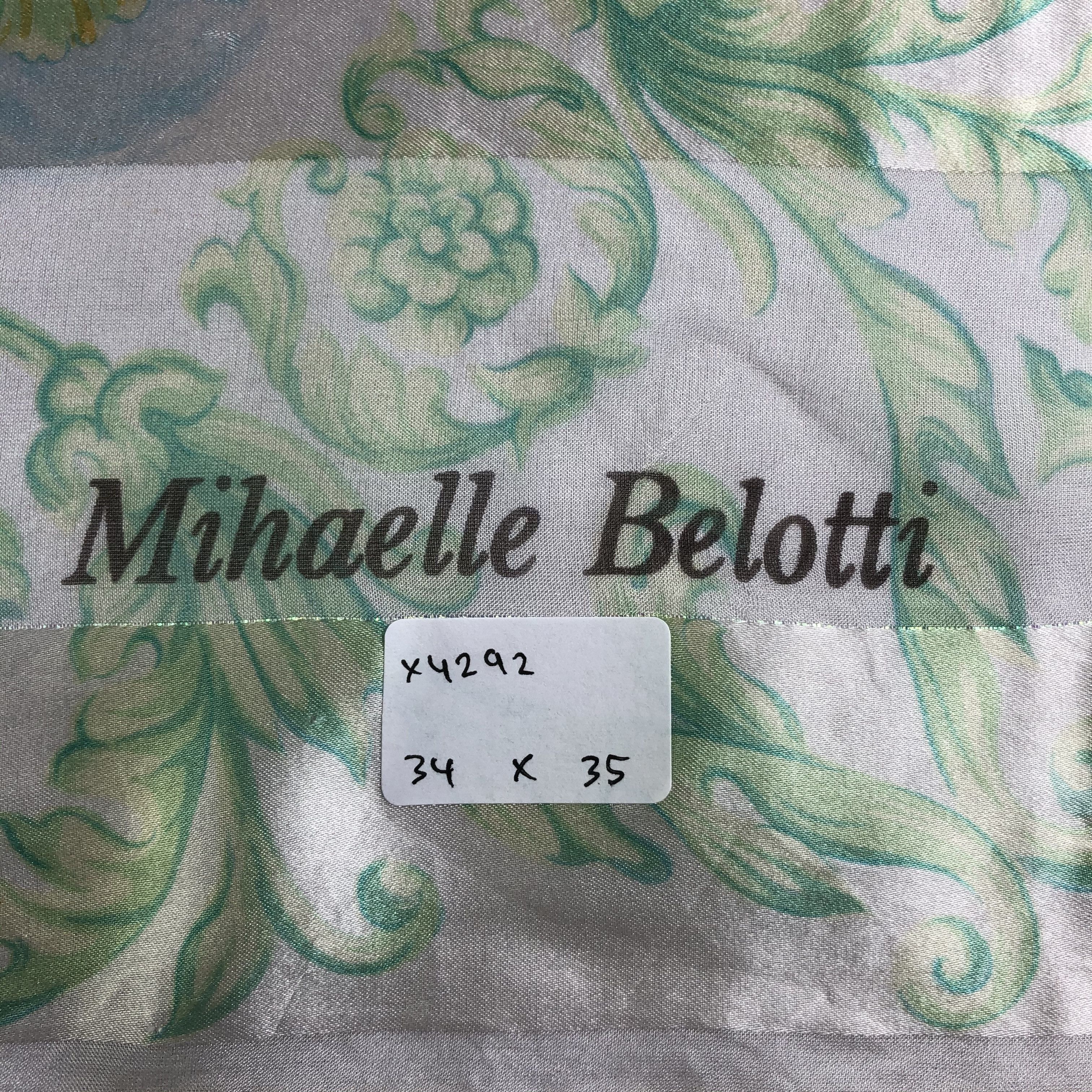 Vintage Vintage Mihaelle Belotti Silk Scarf Size ONE SIZE - 5 Thumbnail