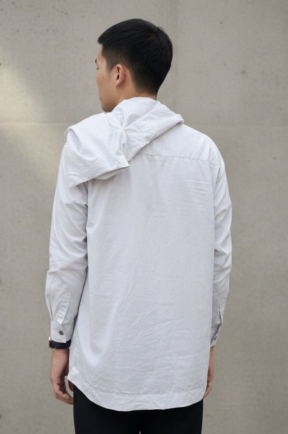Issey Miyake Issey Miyake 90s Archive Hooded Scarf Shirt Japanese Size US M / EU 48-50 / 2 - 3 Thumbnail