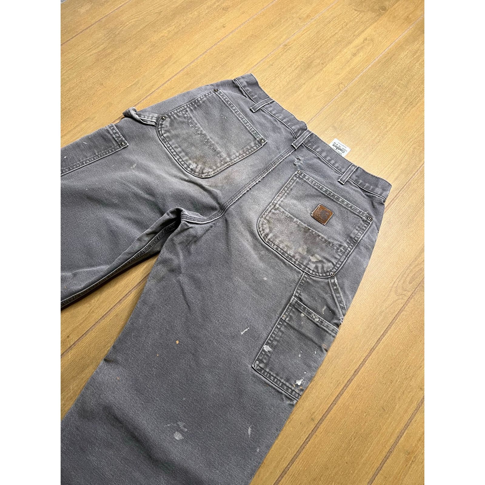 Carhartt Carhartt B139 GVL Gray Dungaree Double Knee Pants 32x32 Size US 32 / EU 48 - 12 Thumbnail