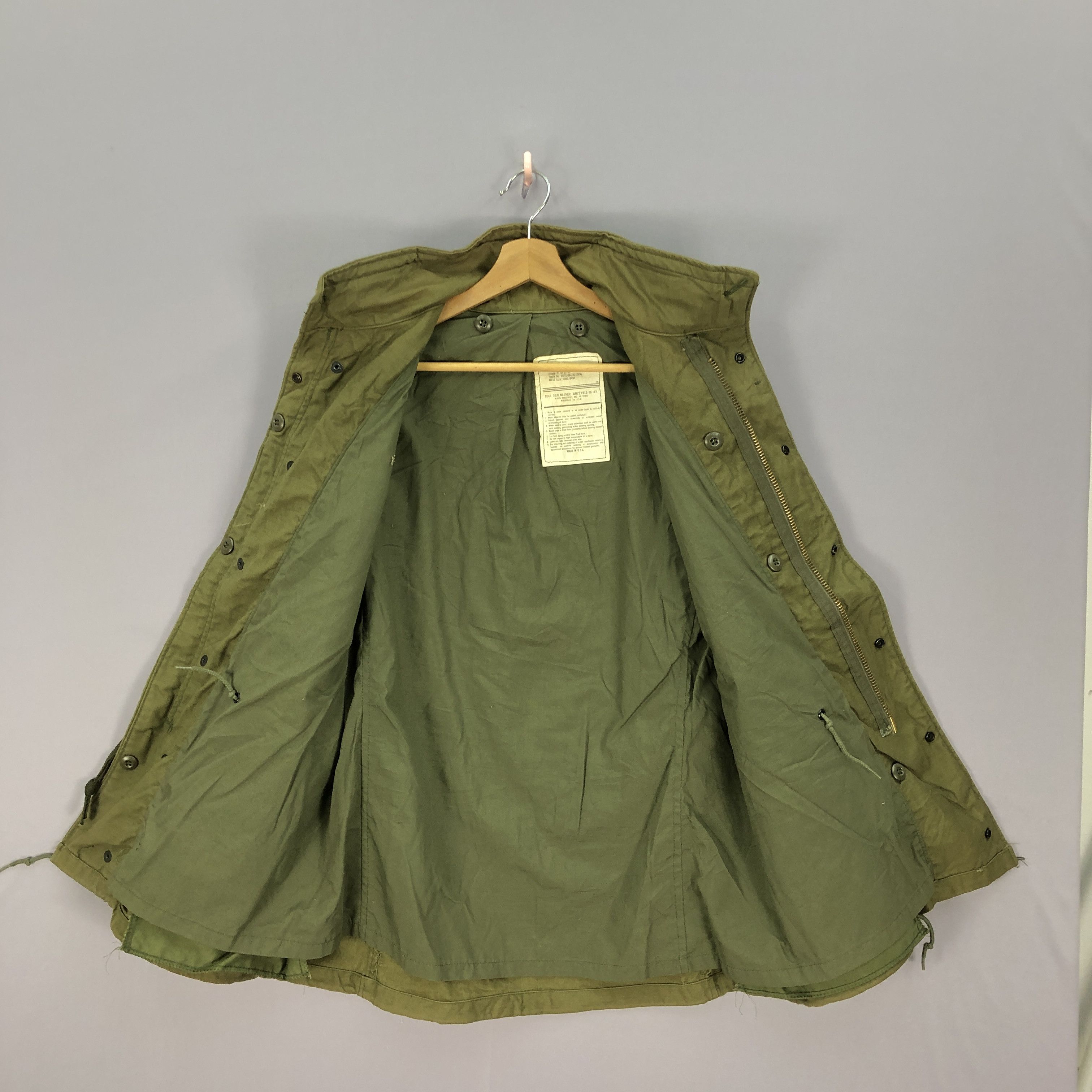 Alpha Industries × Vintage Vintage 80s Alpha Industries OG 107 Coat Military Jacket Size US M / EU 48-50 / 2 - 4 Thumbnail