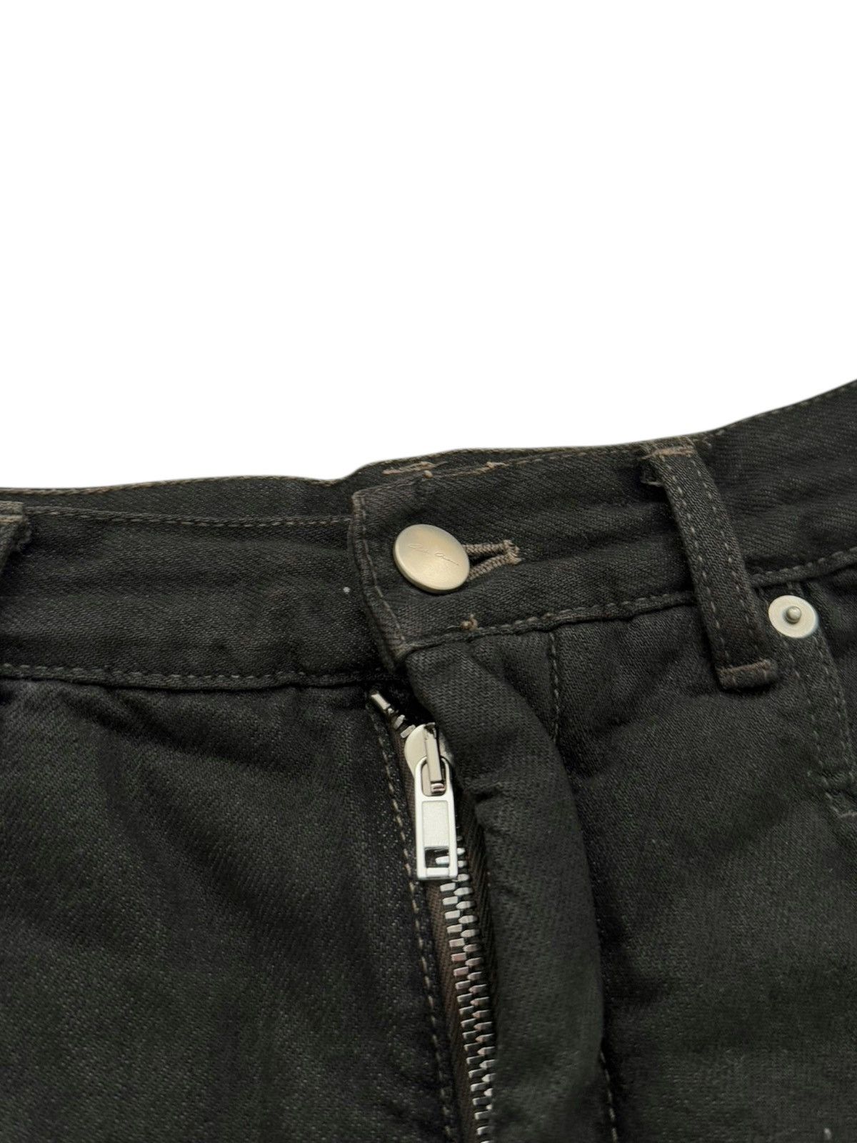 Rick Owens Slivered Skirt Denim Mud Short Size US 32 / EU 48 - 4 Thumbnail