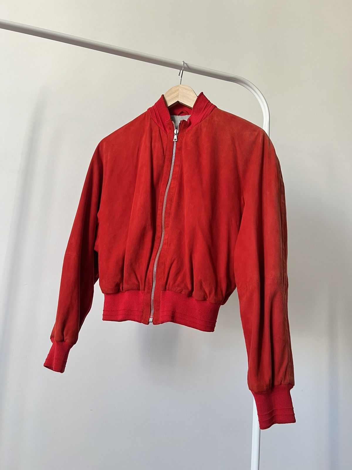 Jil Sander ARCHIVE Vintage Jil Sander Red Bomber Jacket 90s Designer Size M / US 6-8 / IT 42-44 - 3 Thumbnail
