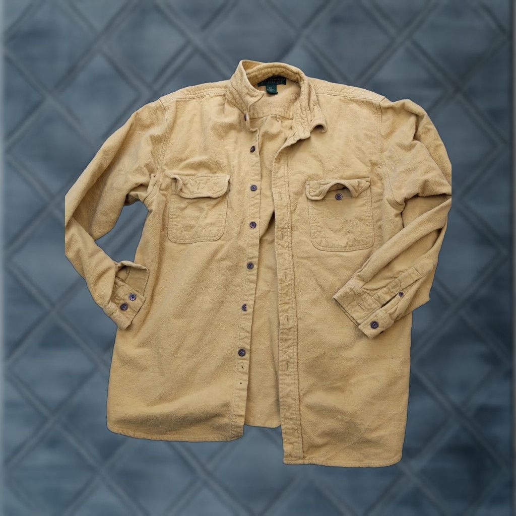 Vintage VINTAGE Northwest Winterweight Shirt Mens XL Beige Fleece Heavyweight Button Up Workwear Size US XL / EU 56 / 4 - 1 Thumbnail
