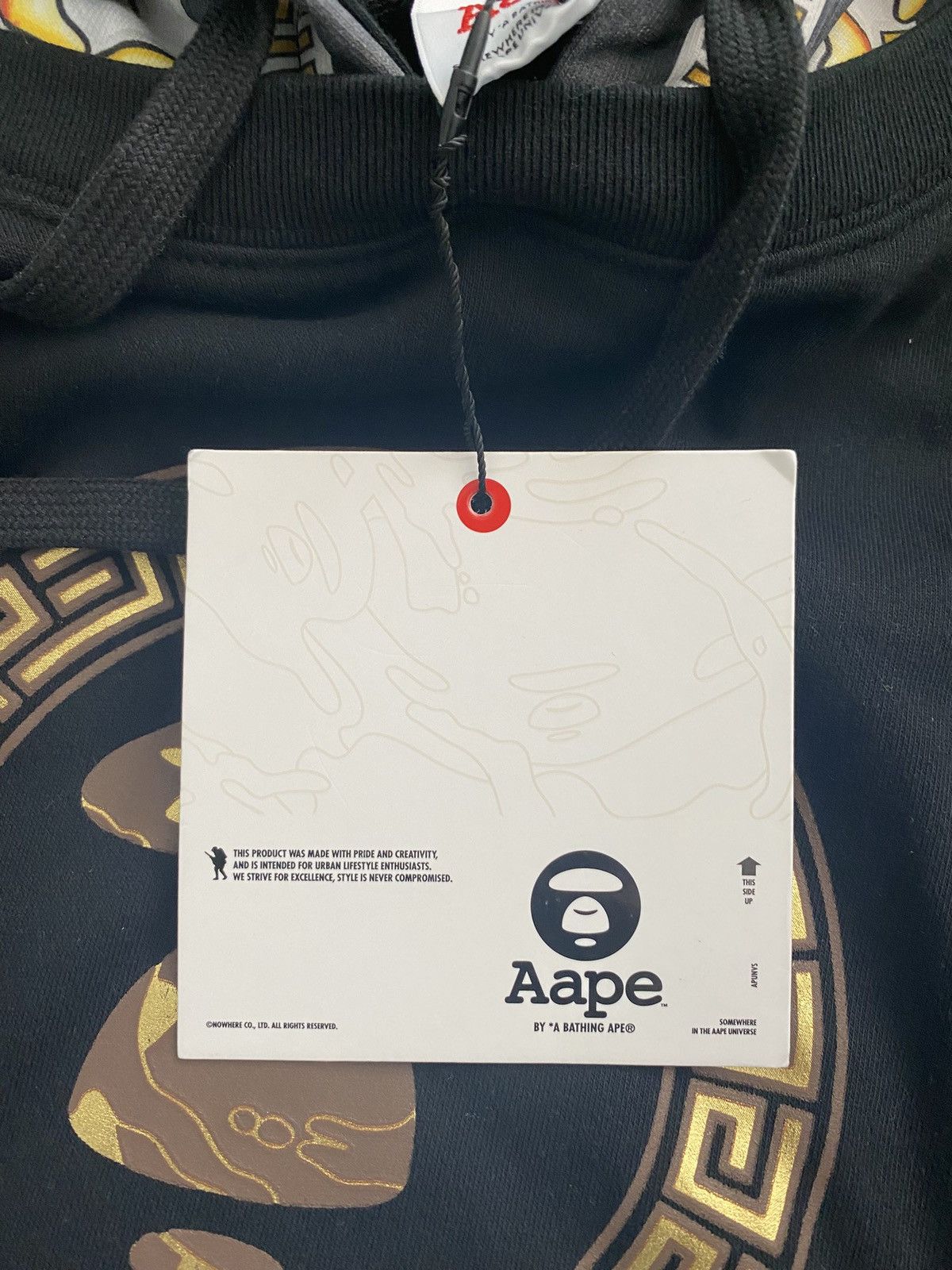 Aape Black AAPE By A Bathing Ape Hoodie Size M Size US M / EU 48-50 / 2 - 9 Thumbnail