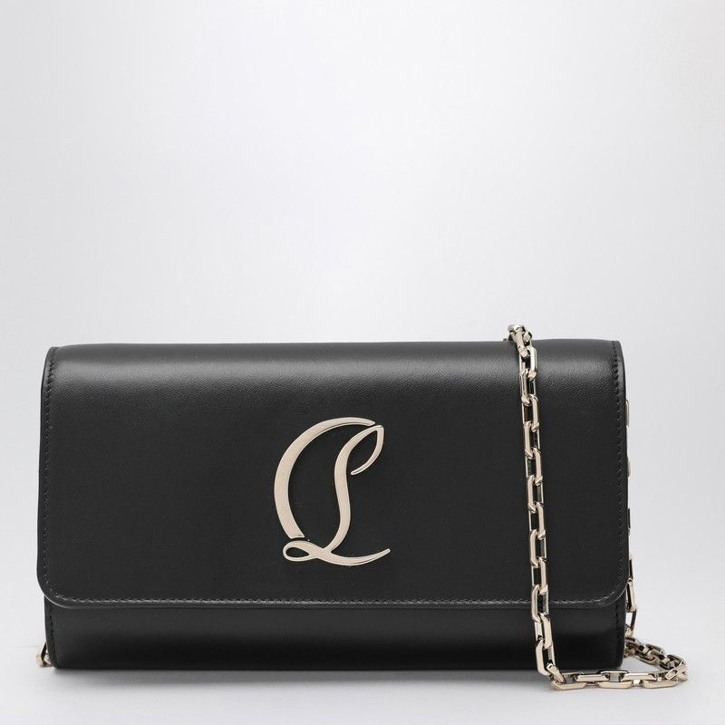 Christian Louboutin Loubi54 Black Shoulder Bag Wallet