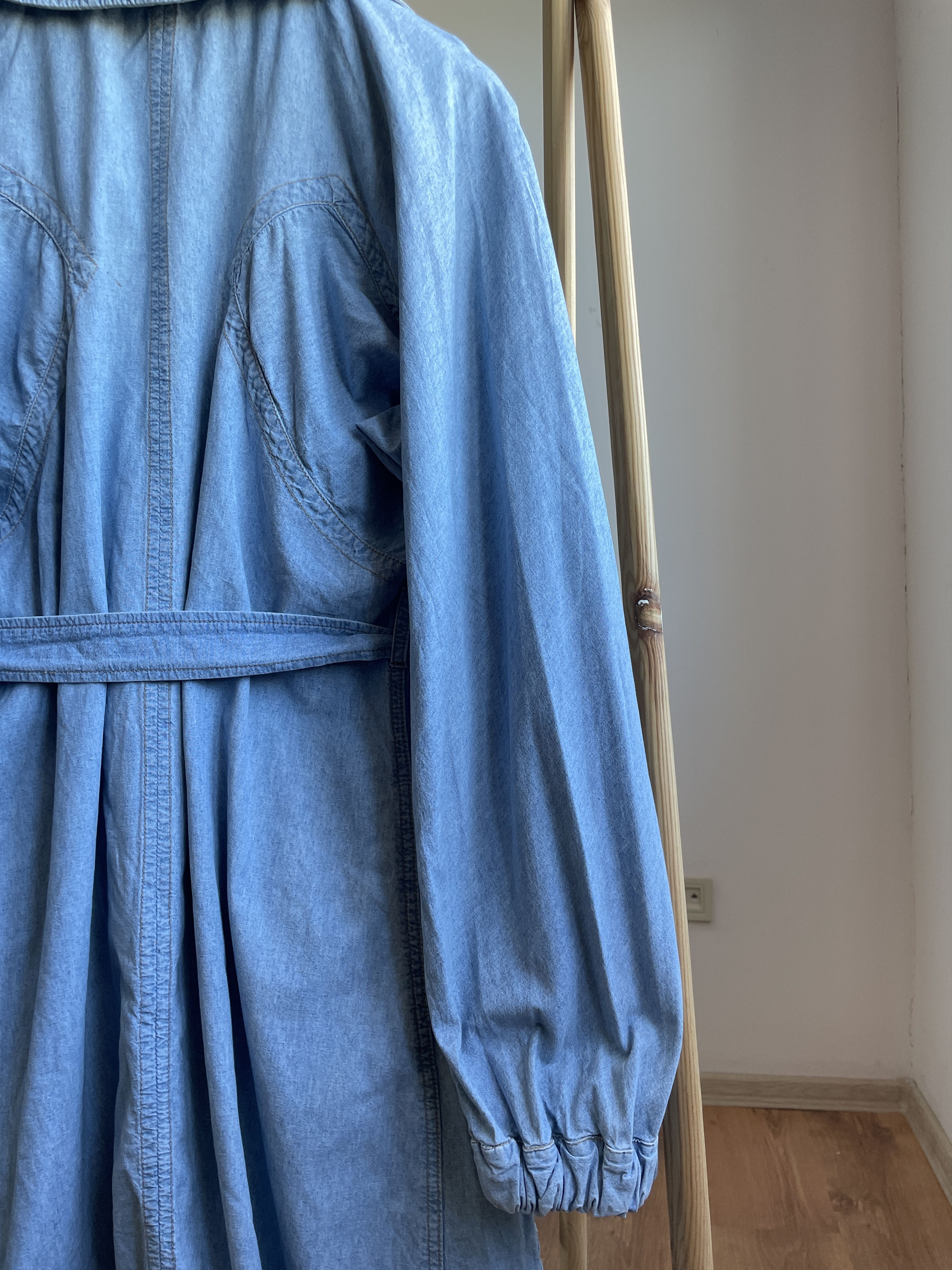 Stella McCartney Stella McCartney 2004 Womens Denim Trench Coat Size IT 42 Size M / US 6-8 / IT 42-44 - 9 Thumbnail