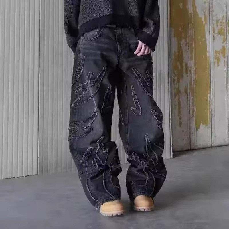 Jean Hip Hop Baggy Jeans Men's Street Fashion Size US 29 - 3 Thumbnail
